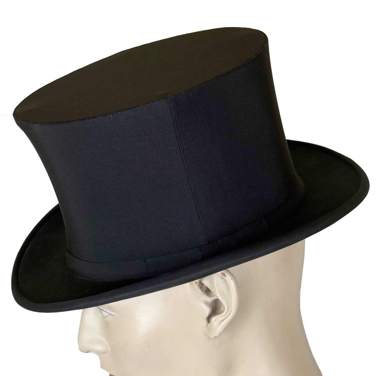 Borsalino chapeau claque silk top hat size 7