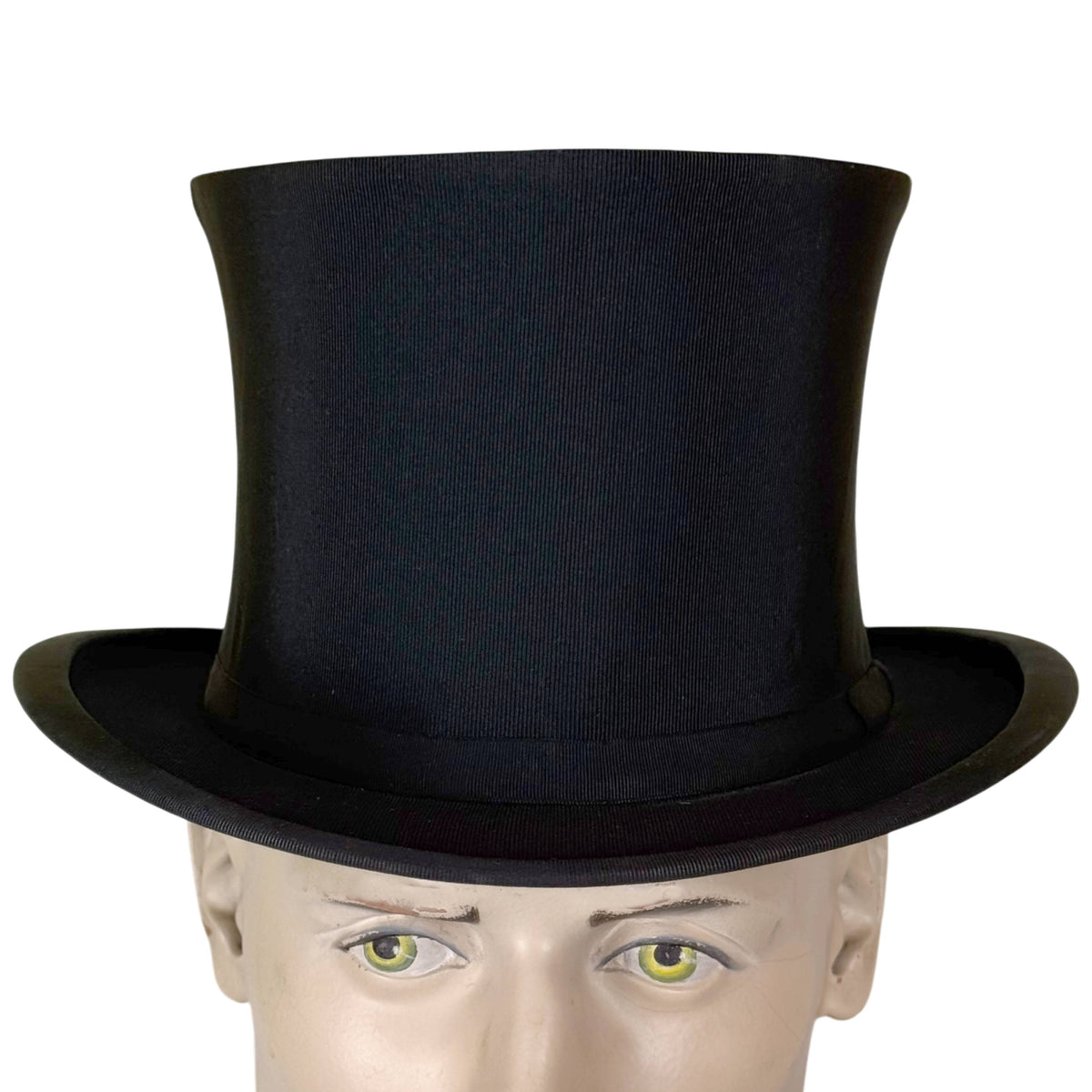 Borsalino collapsible top hat with tall waisted crown