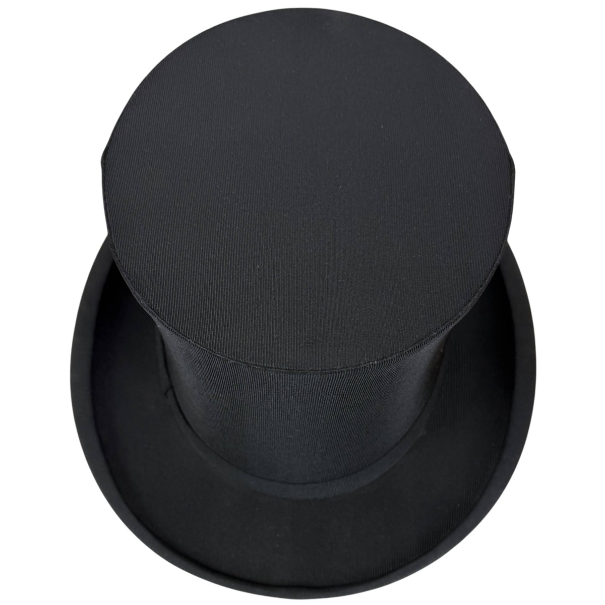 Vintage Borsalino black silk top hat 