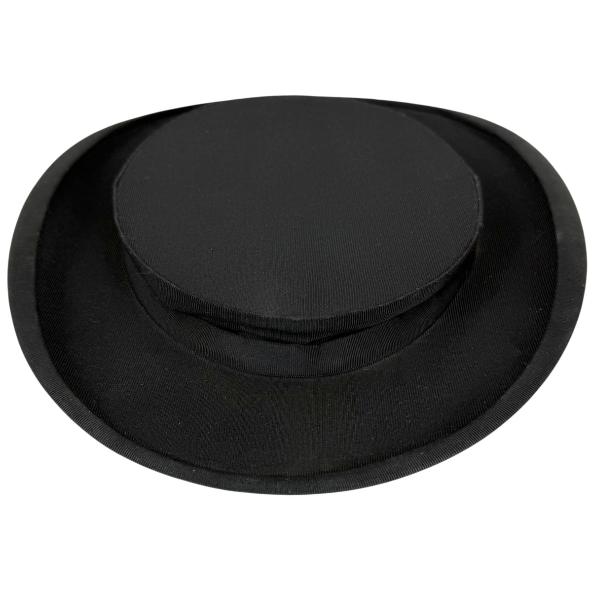 Borsalino collapsible silk opera hat flattened
