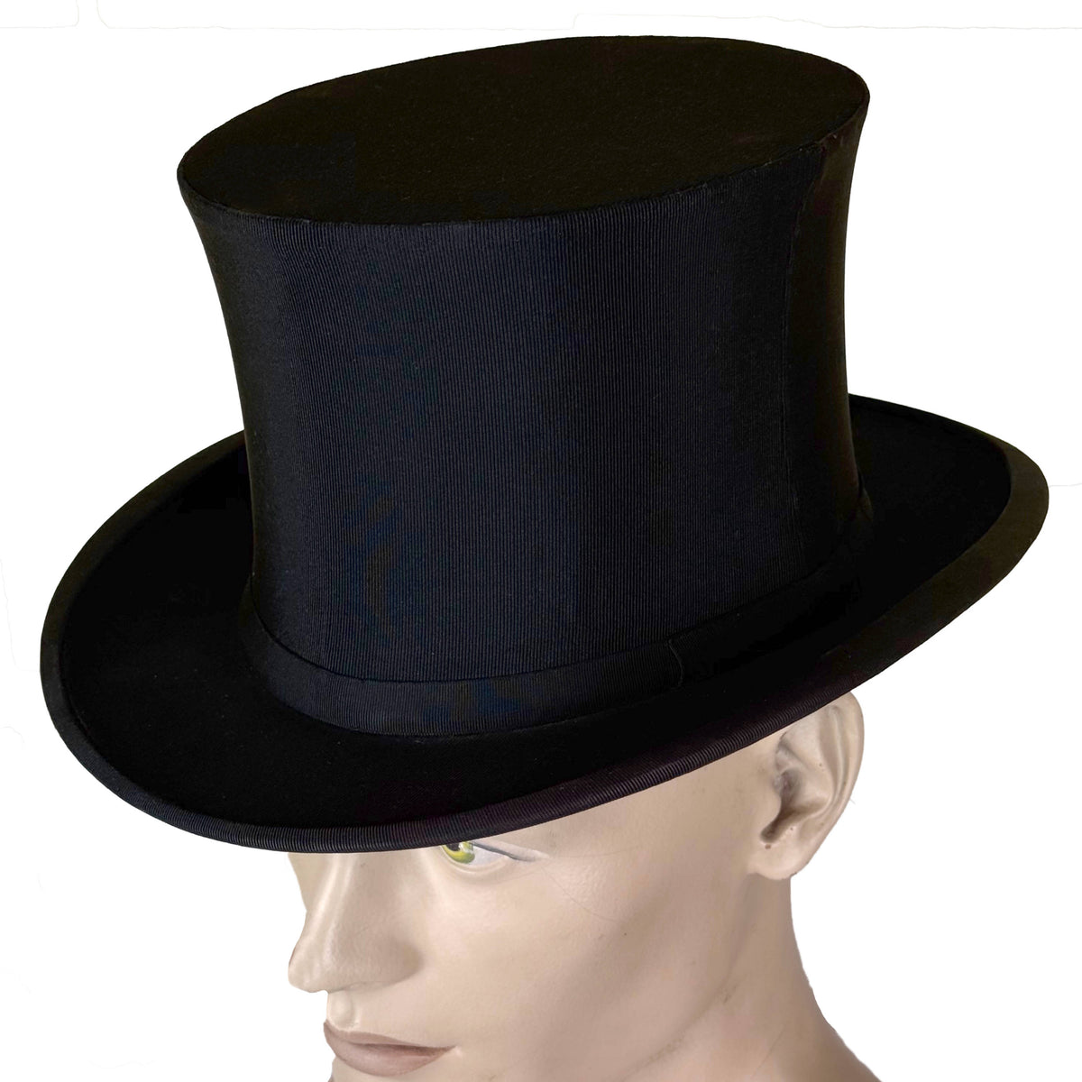 Borsalino top hat brim and grosgrain silk covering