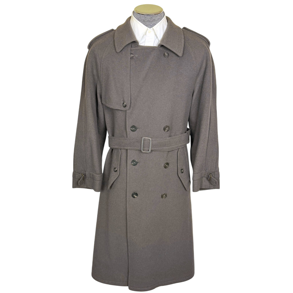1970s Vintage Wool Trench Coat Bosseli Made in Austria Sz M