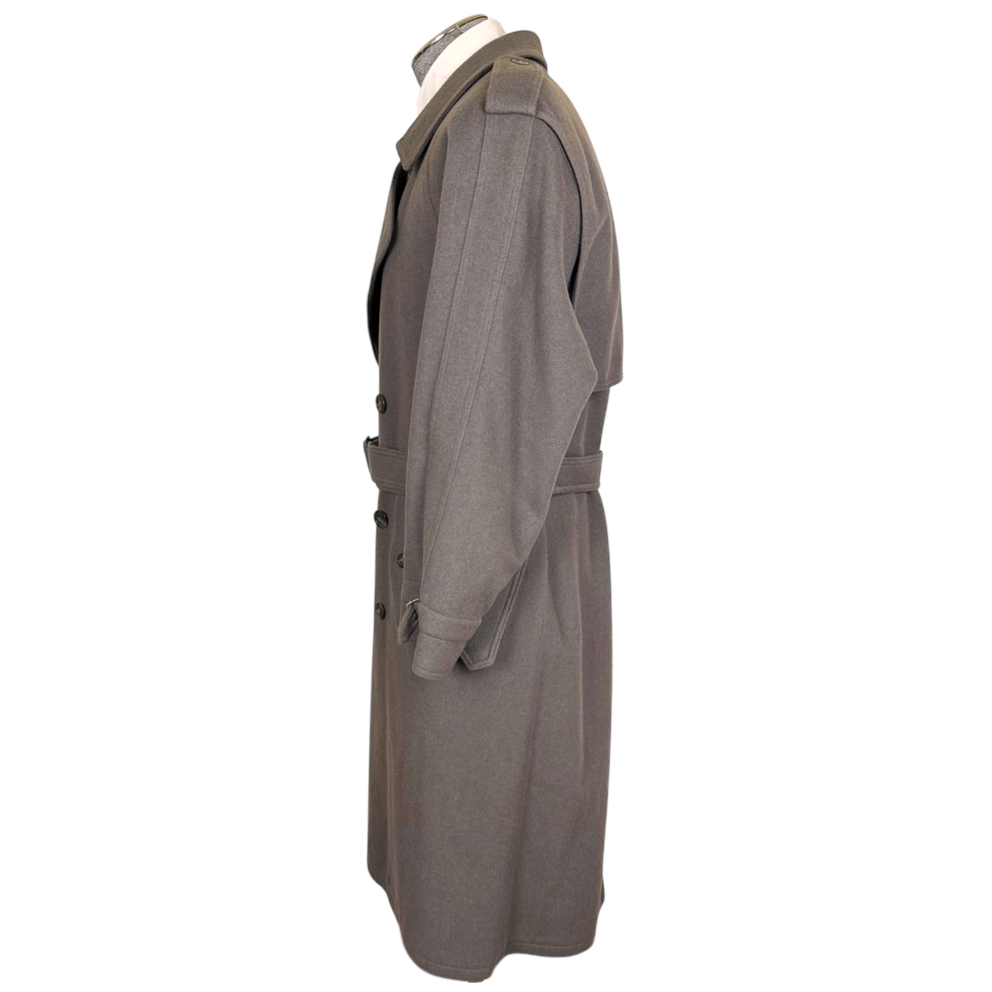 1970s Vintage Wool Trench Coat Bosseli Made in Austria Sz M