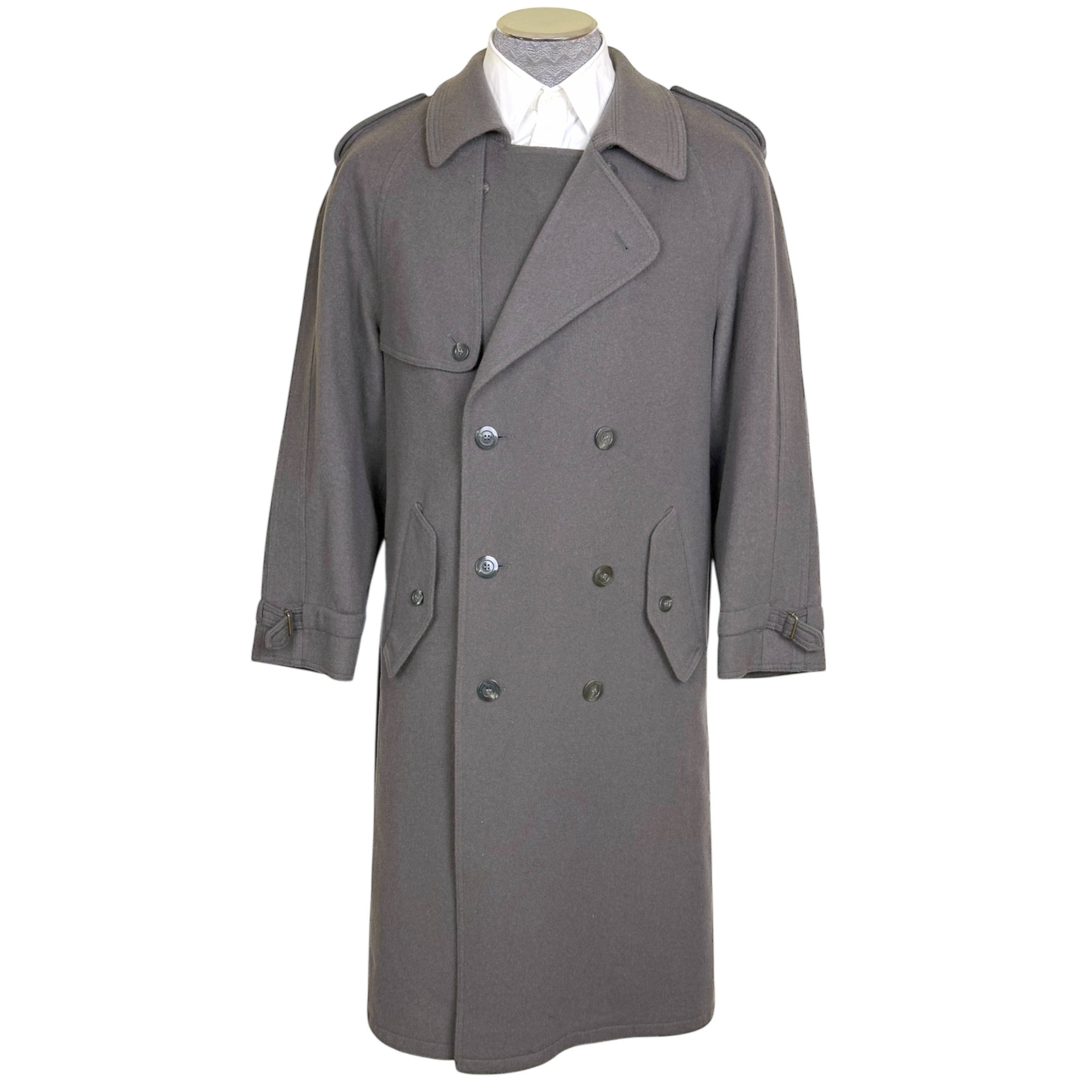 1970s Vintage Wool Trench Coat Bosseli Made in Austria Sz M