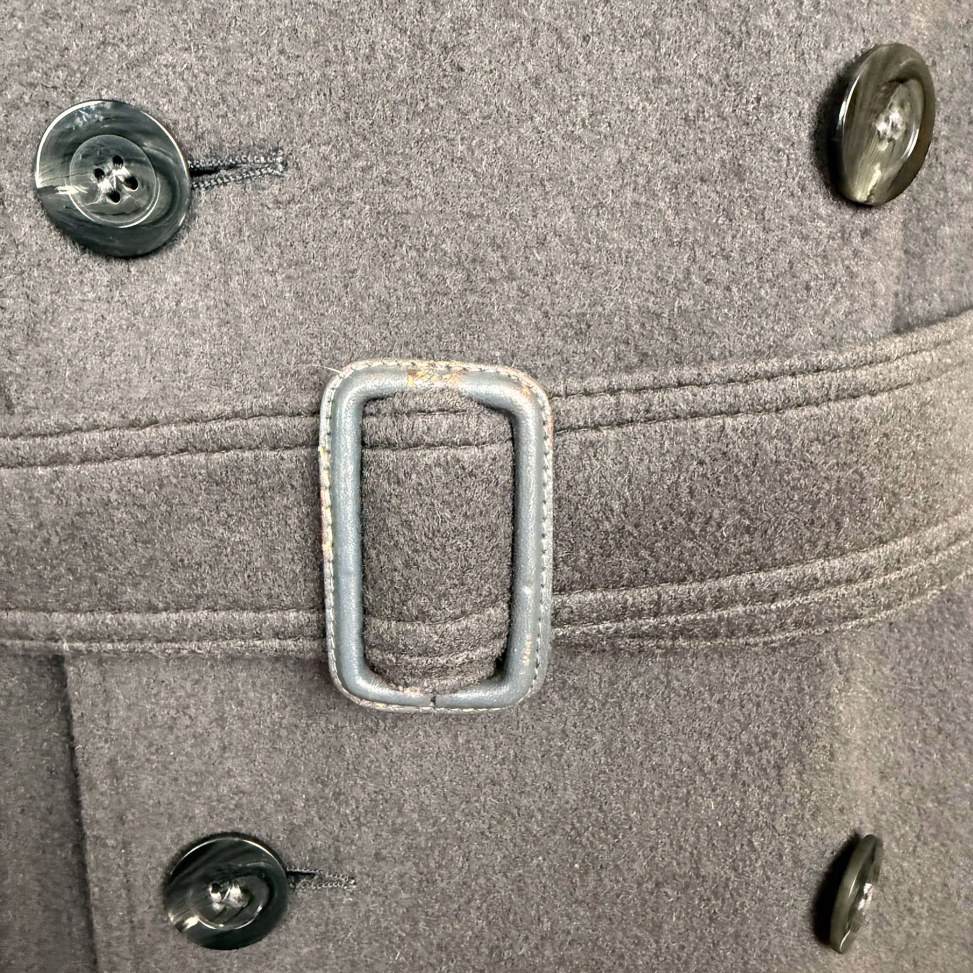 1970s Vintage Wool Trench Coat Bosseli Made in Austria Sz M