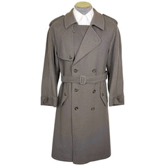 1970s Vintage Wool Trench Coat Bosseli Made in Austria Sz M