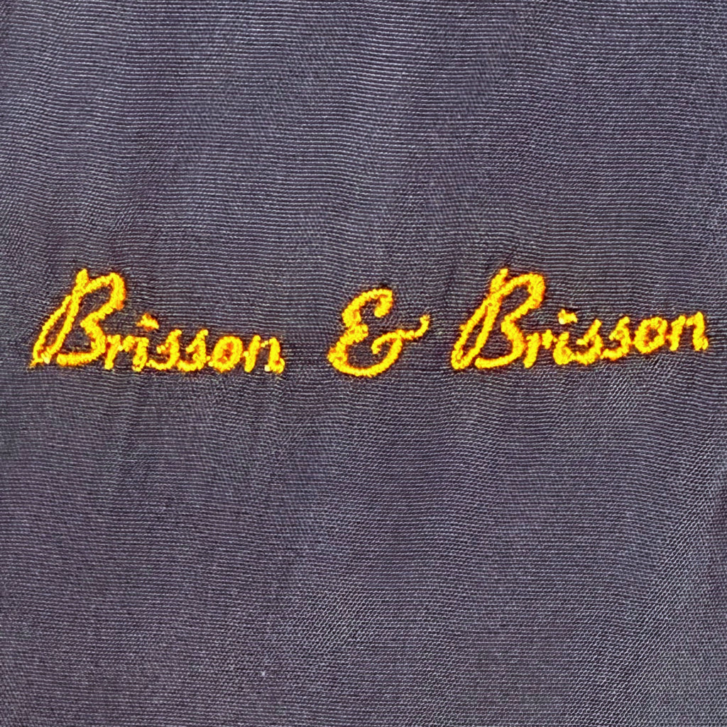 Brisson and Brisson Montreal embroidery label