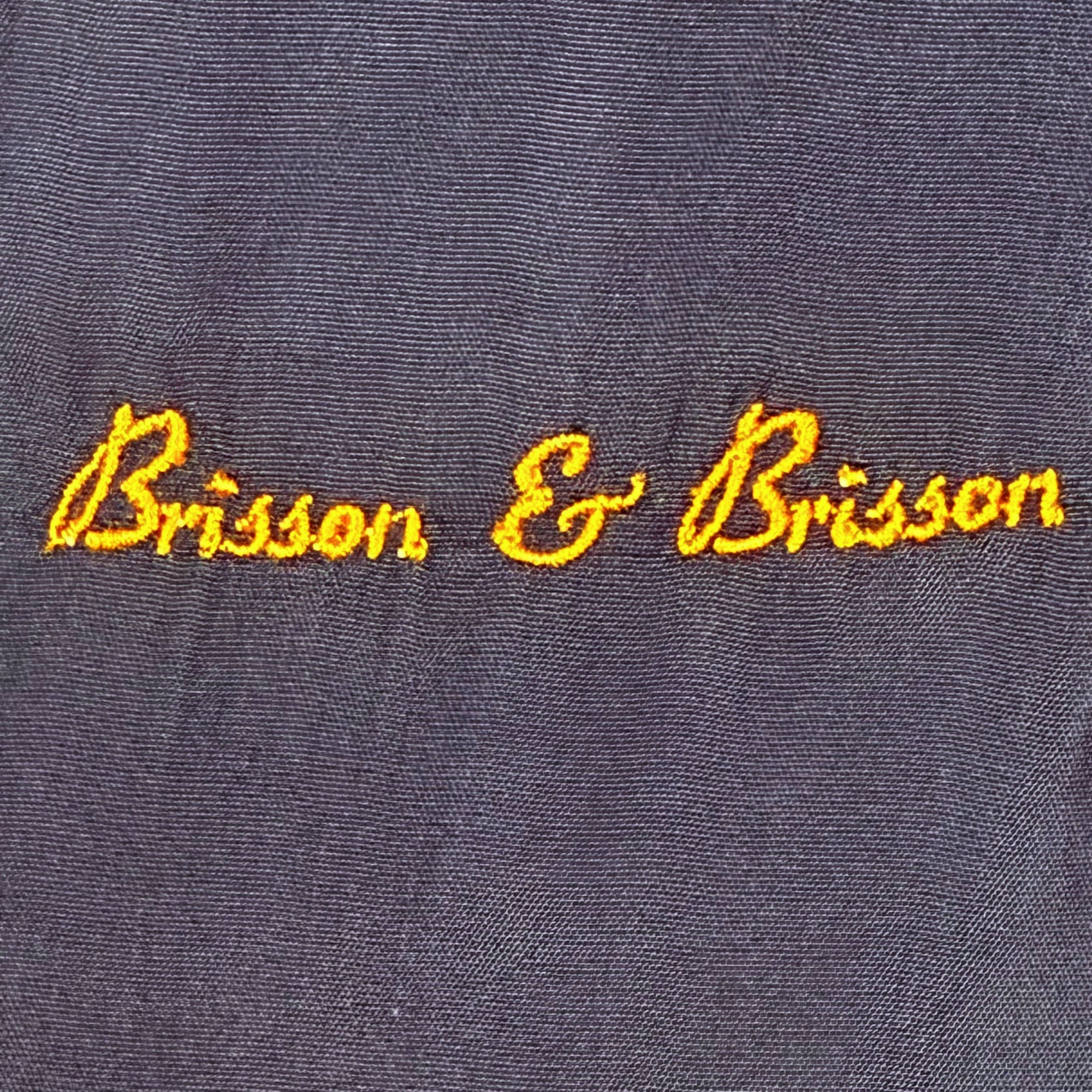 Brisson and Brisson Montreal embroidery label