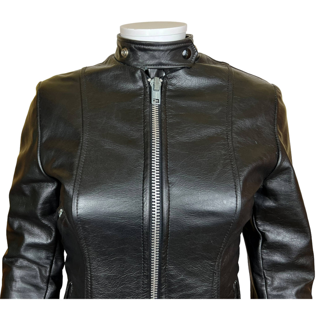 Vintage  Leather Brimaco Cafe Racer Motorcycle Jacket XS
