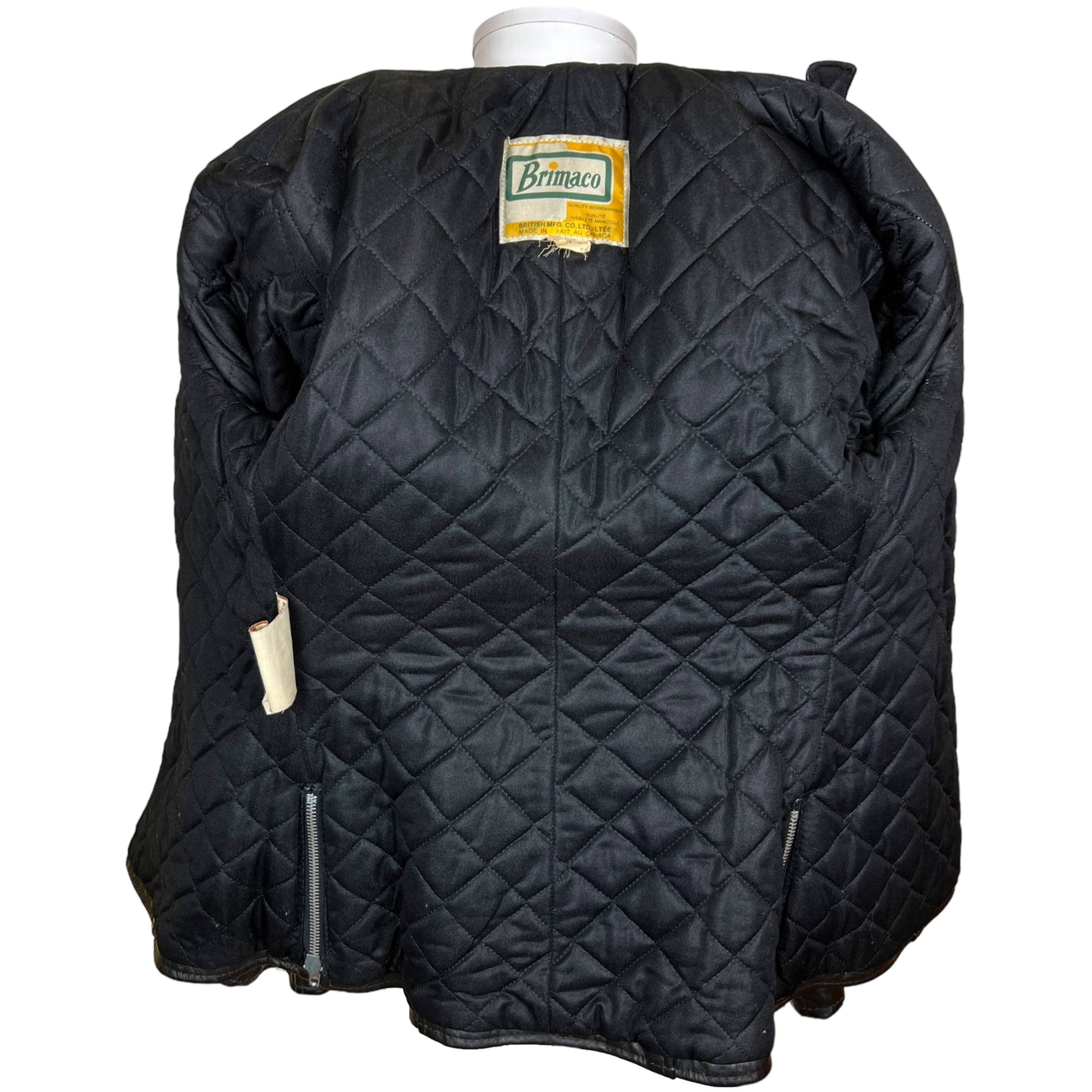 Vintage  Leather Brimaco Cafe Racer Motorcycle Jacket XS