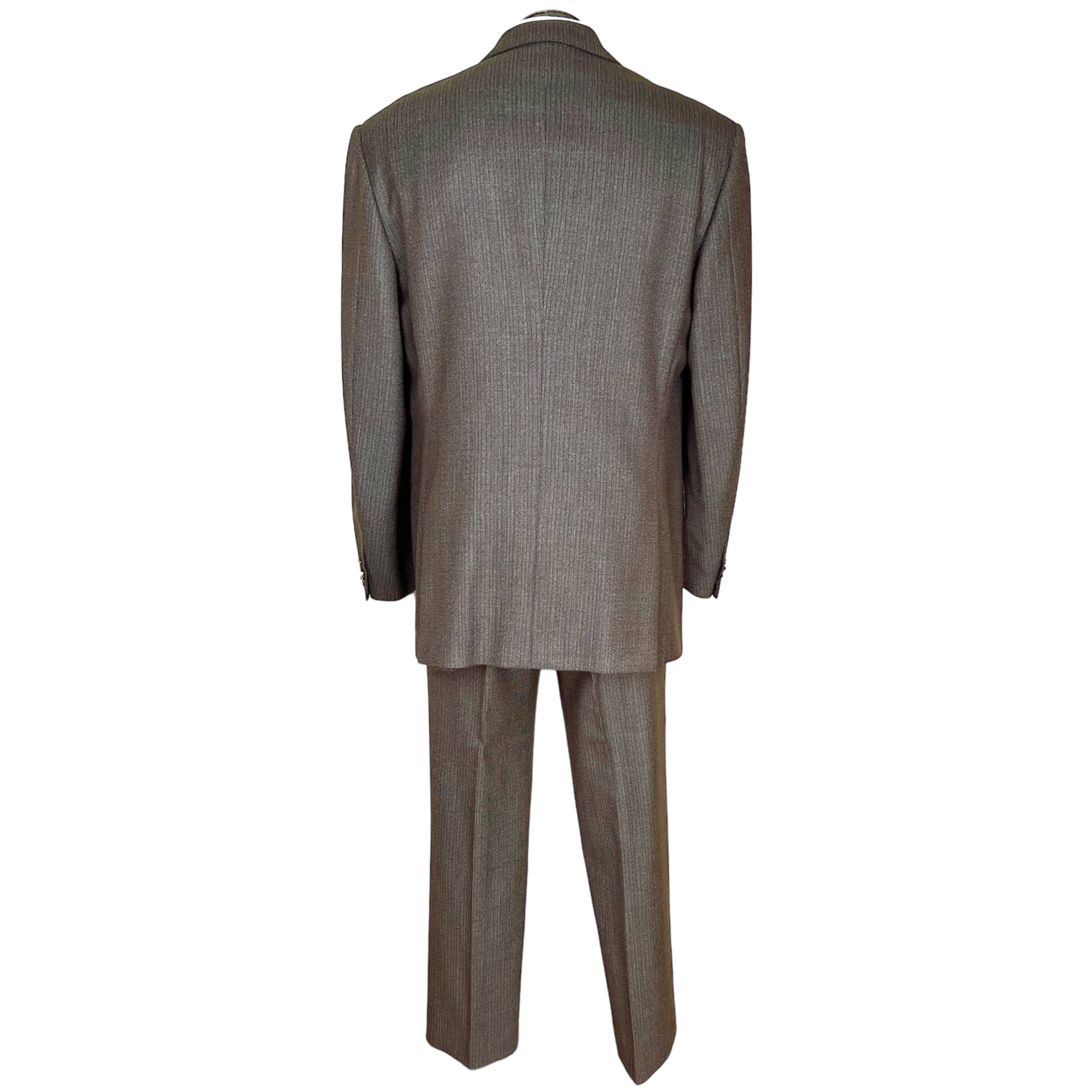 1996 Vintage Brioni Suit Brown Wool Brisson & Brisson Sz 44