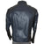 1960s Vintage Cafe Racer Jacket Blue Leather Brimaco Size S
