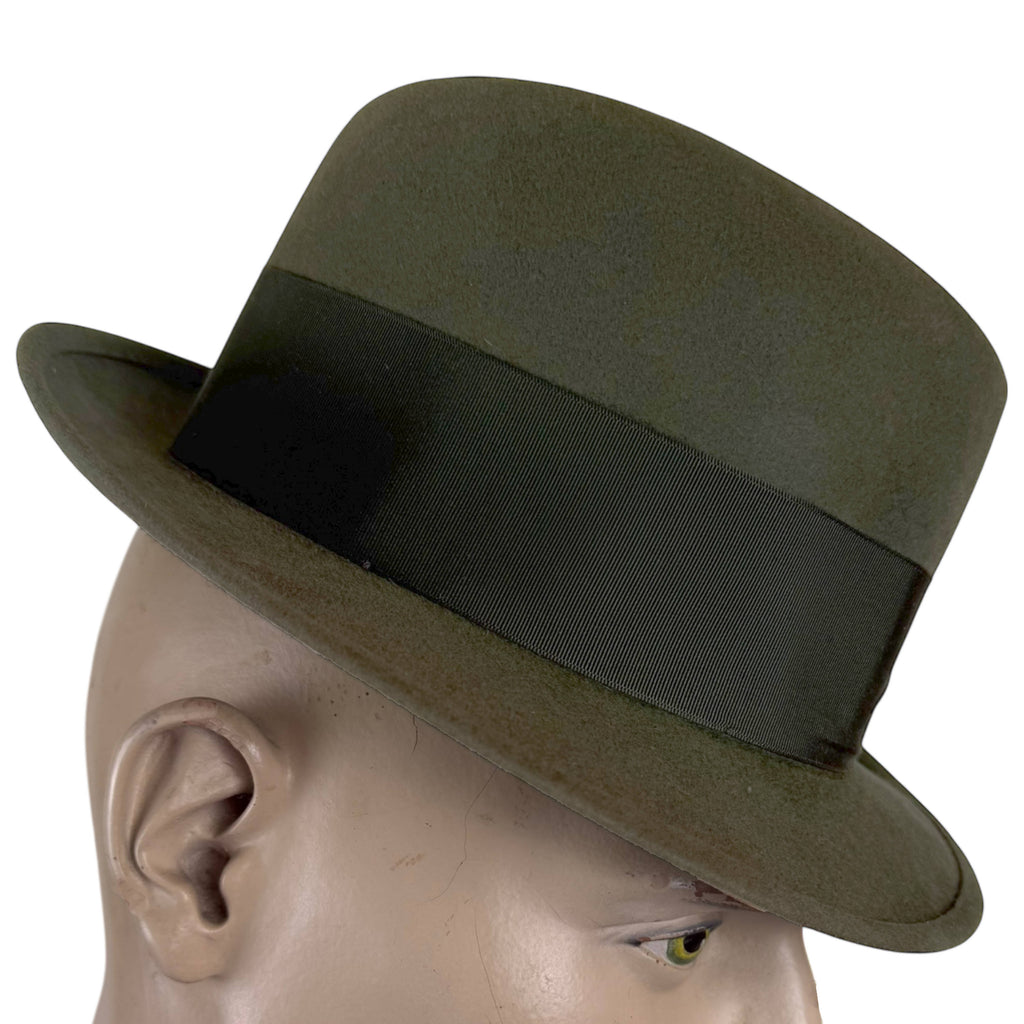 Pre Stetson Brock fedora front view 4 1/2 inch crown interwar Canadian hat