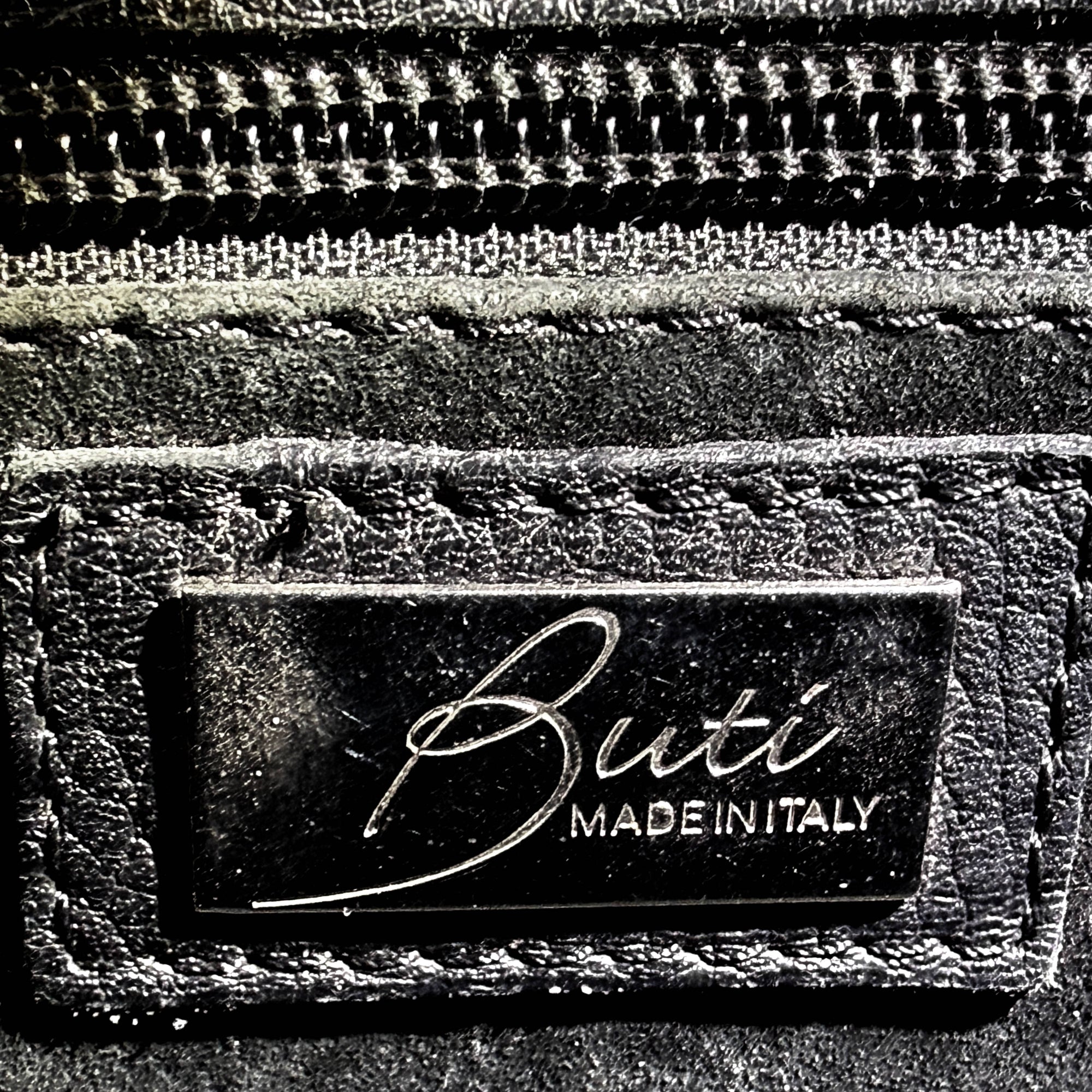 Vintage Buti Italy Leather Handbag Purse