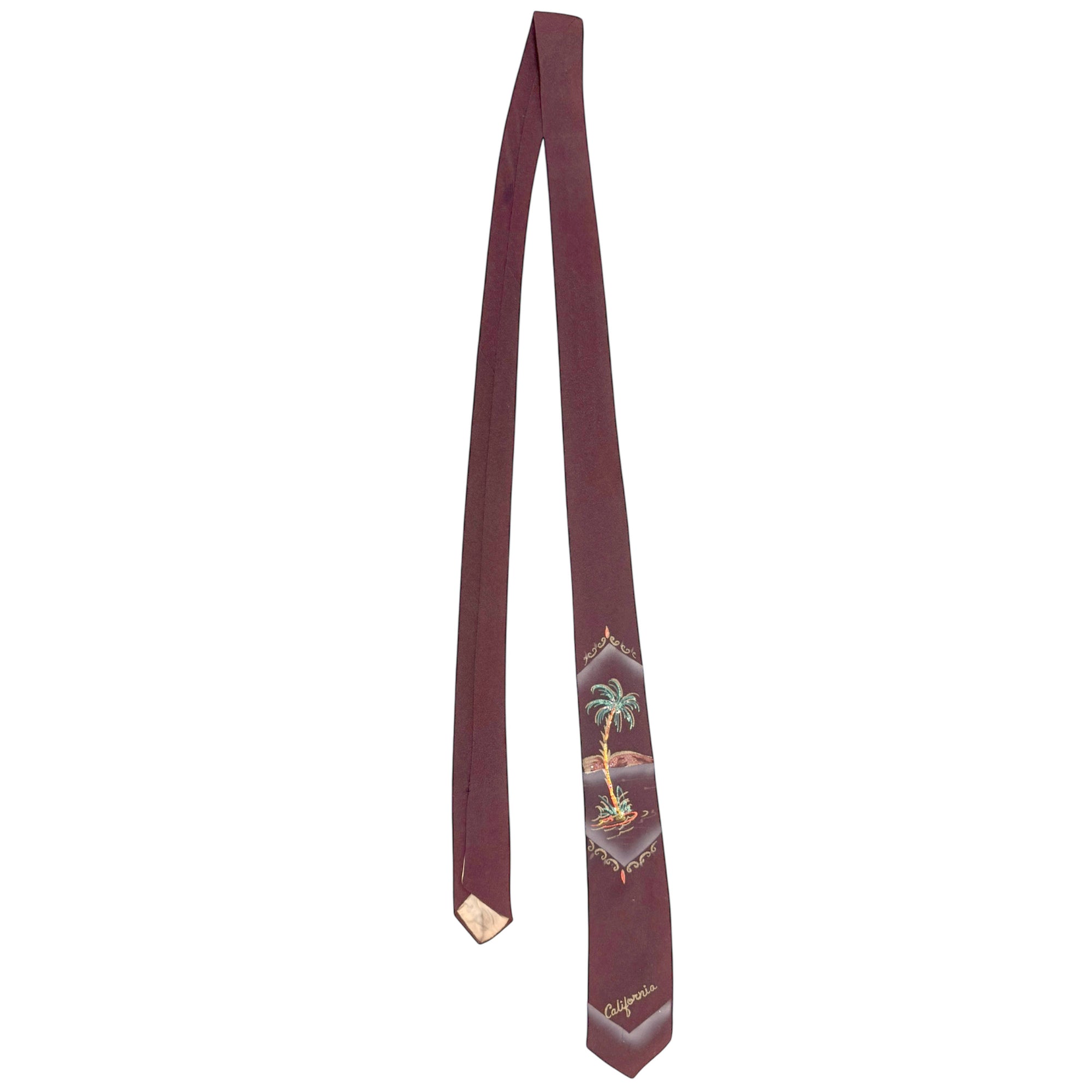 1950s california palm tree novelty tie