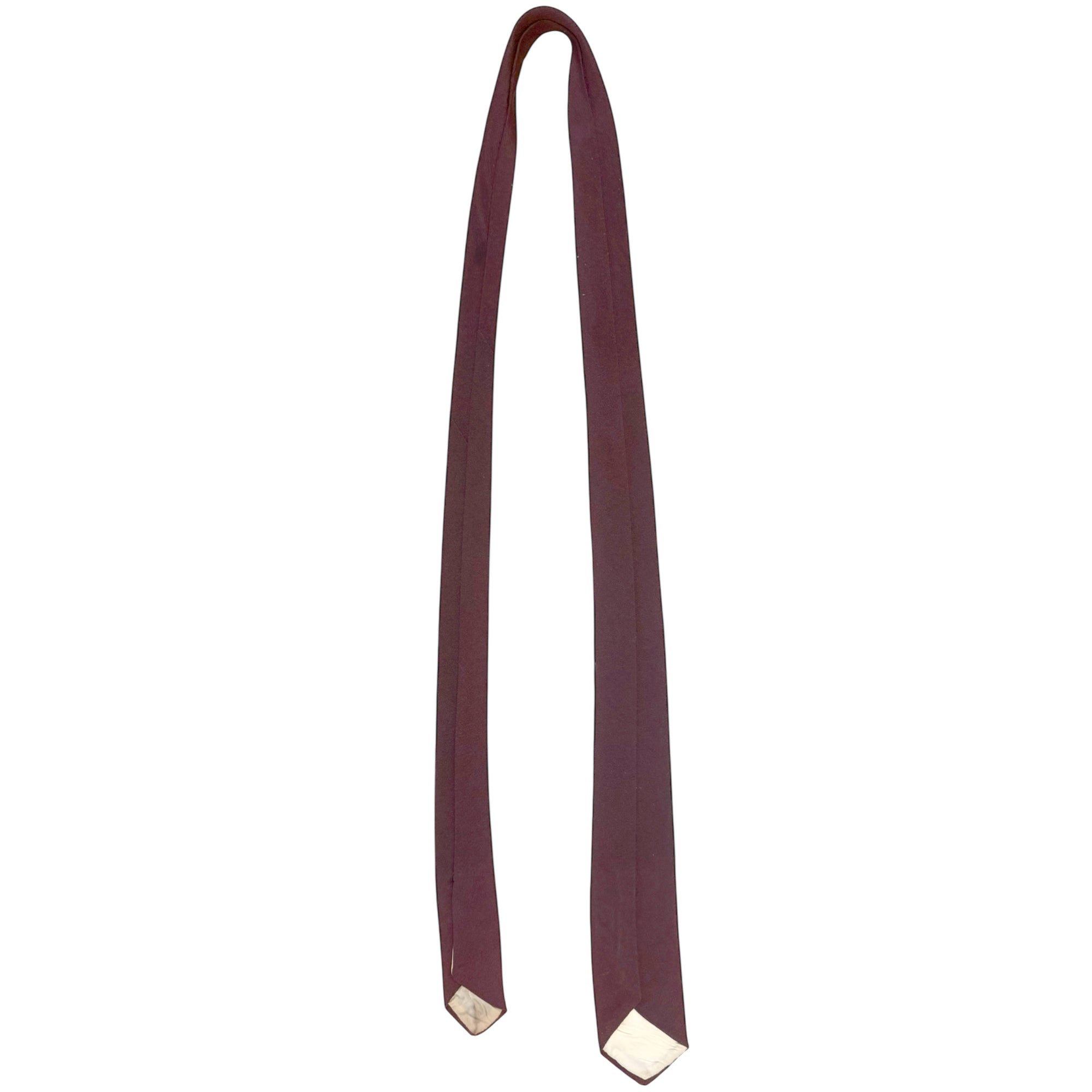 back of 1950s california skinny tie