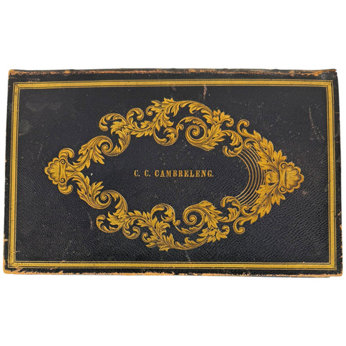 1837 Constitution and Congressional Rules book belonging to Churchill C. Cambreleng