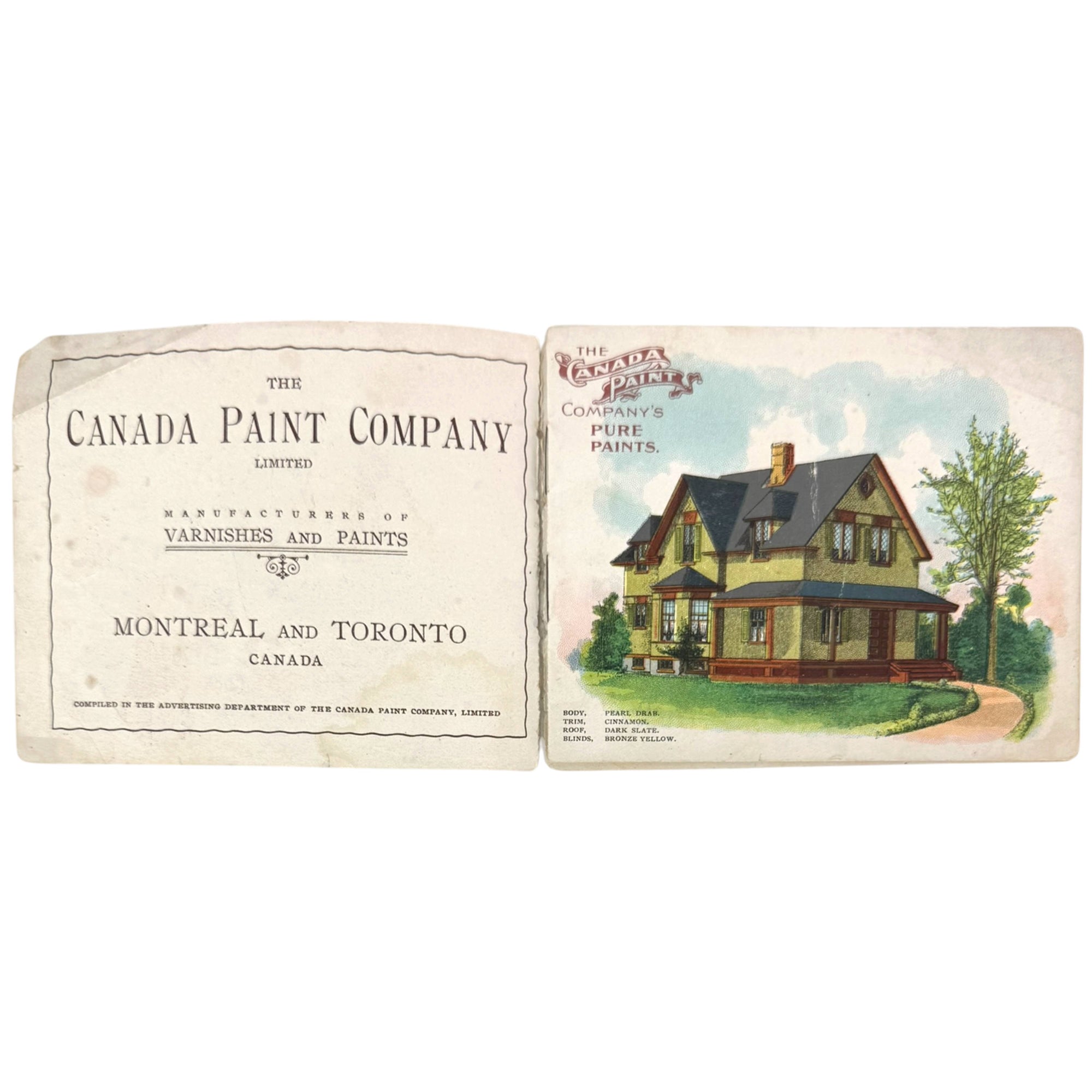 Canada Paint Company title page Montreal Toronto advertising booklet