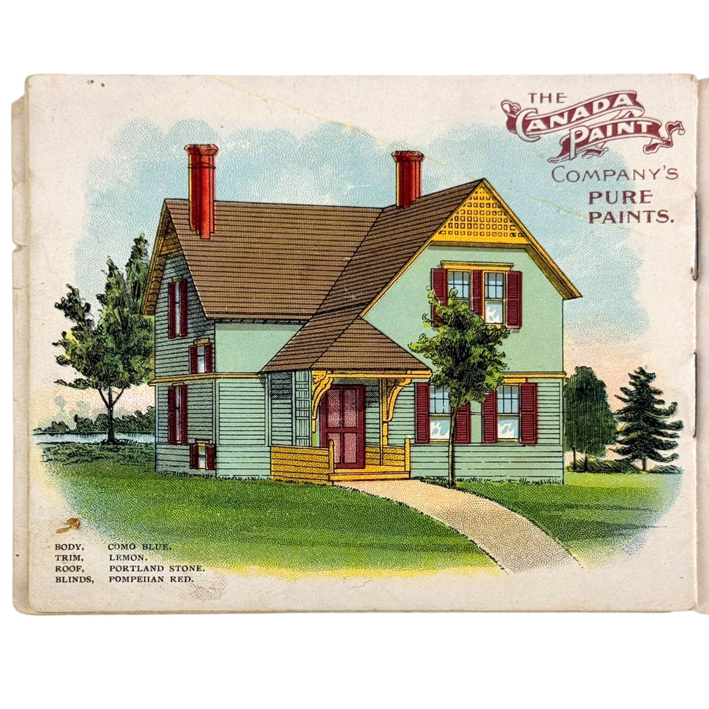 Edwardian house illustration Canada Paint Company booklet