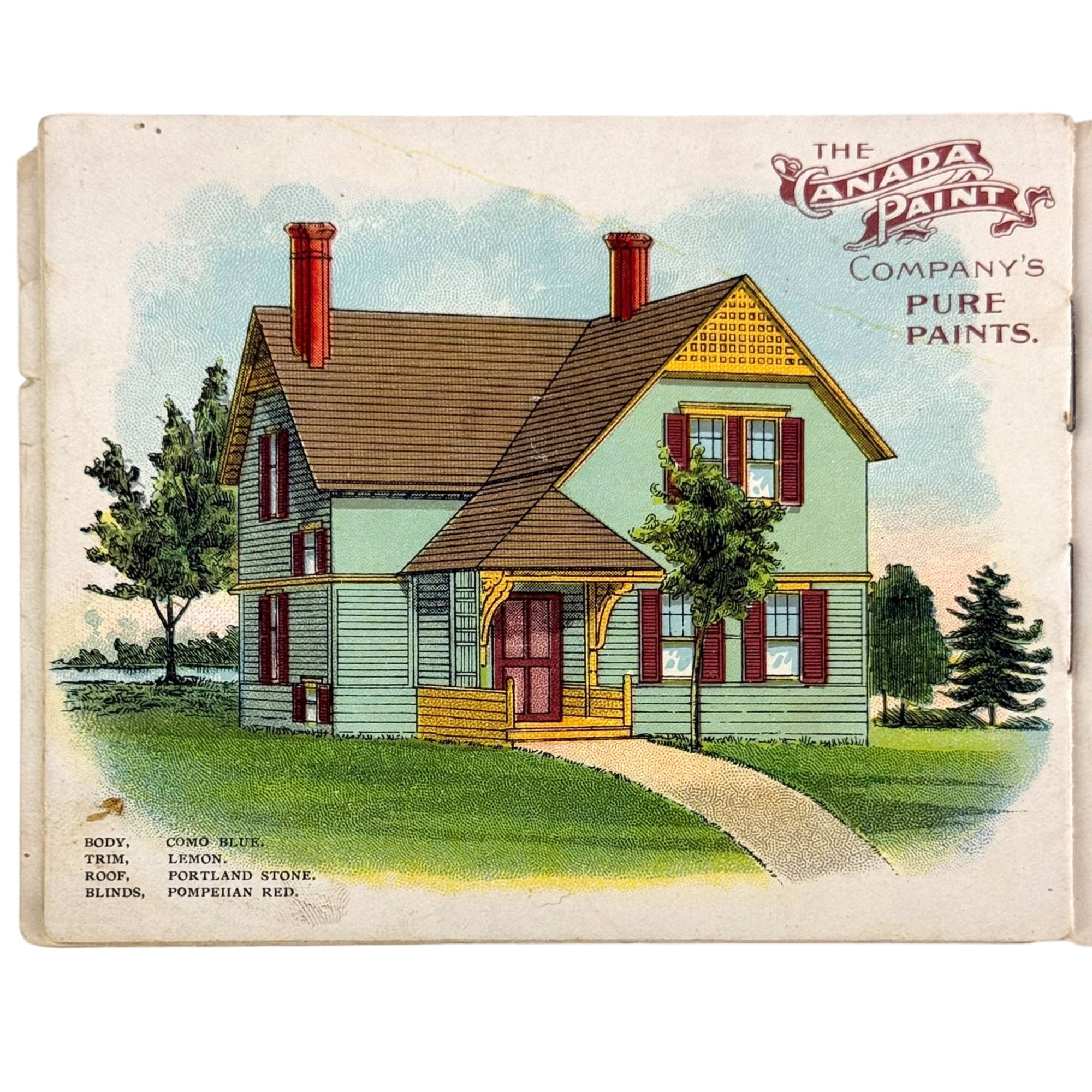 Edwardian house illustration Canada Paint Company booklet