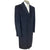 1970s Vintage Aquascutum Overcoat Navy Cashmere Blend Sz 40R