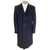 1970s Vintage Aquascutum Overcoat Navy Cashmere Blend Sz 40R