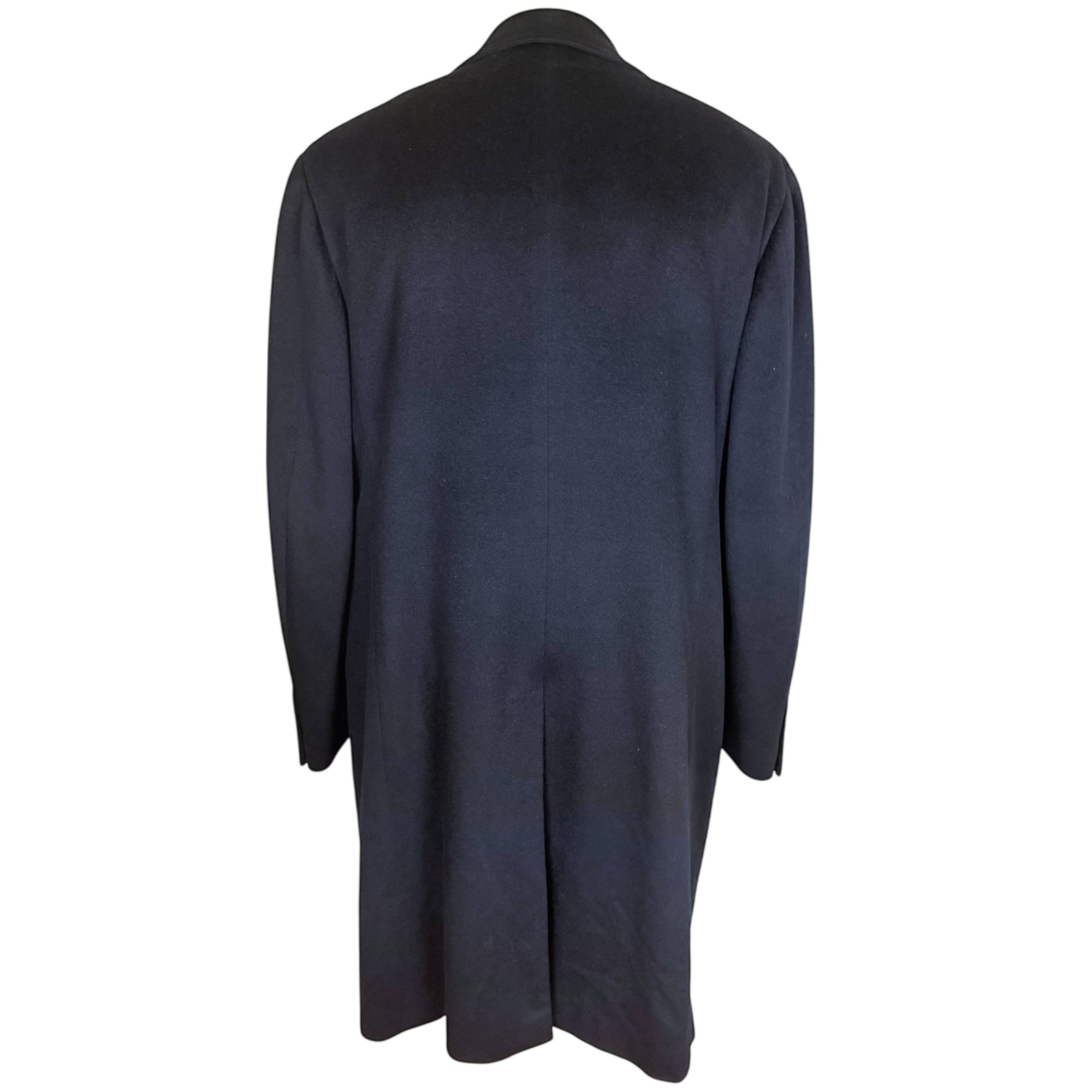 1990s Vintage Canali Overcoat Cashmere & Wool Italy Size 48