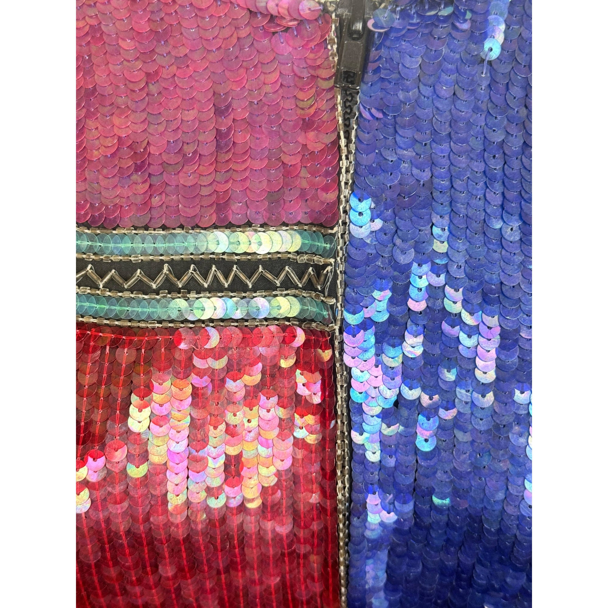 Vintage Sequinned Bomber Jacket by Candlelight – Made in India