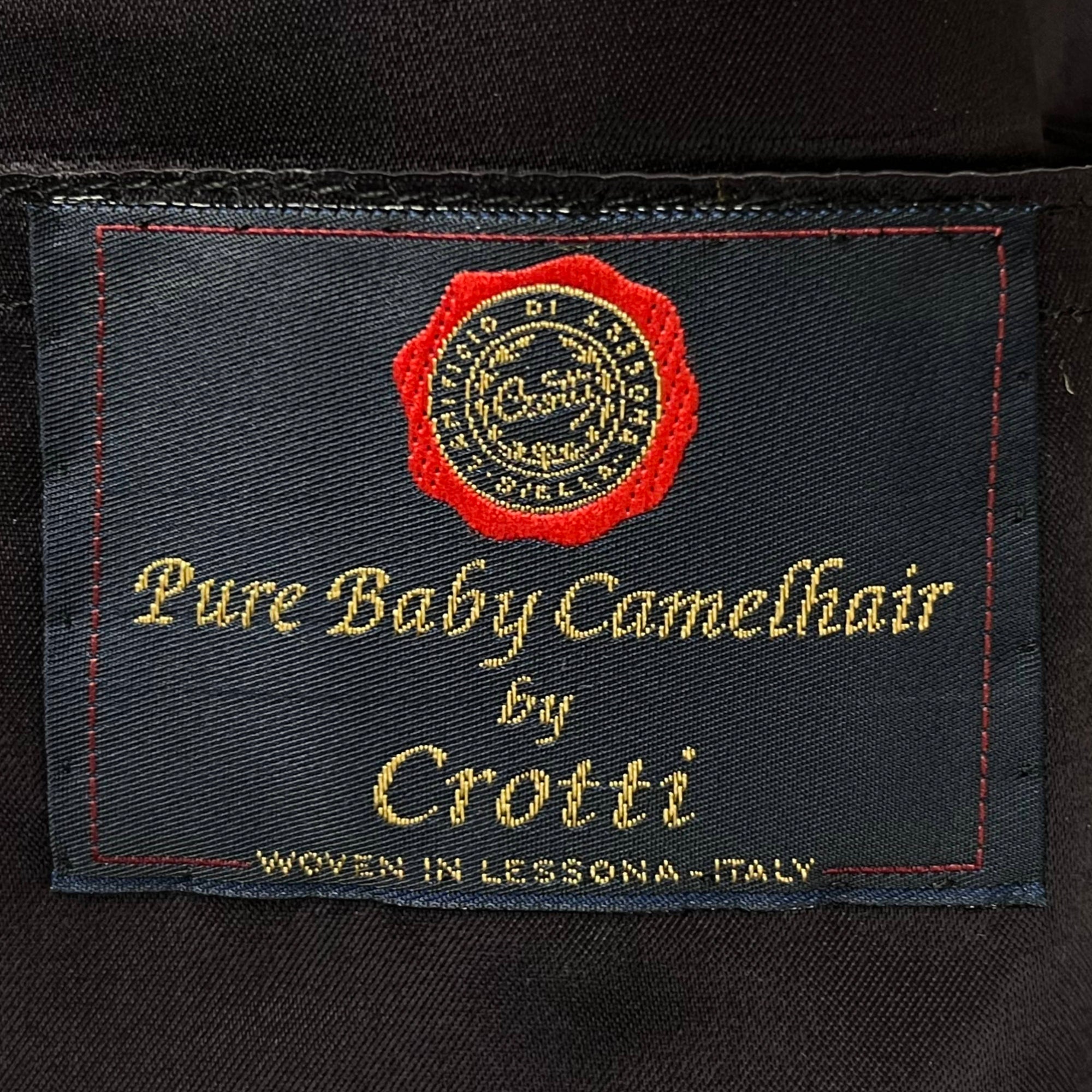 Vintage Pure Baby Camel Hair Overcoat Mens Coat Crotti Italy