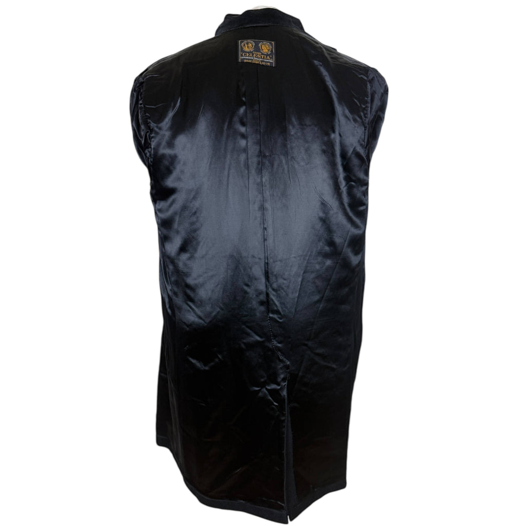 Vintage 1940s 50s Overcoat Chesterfield Style Wool Bouclé Sz 42