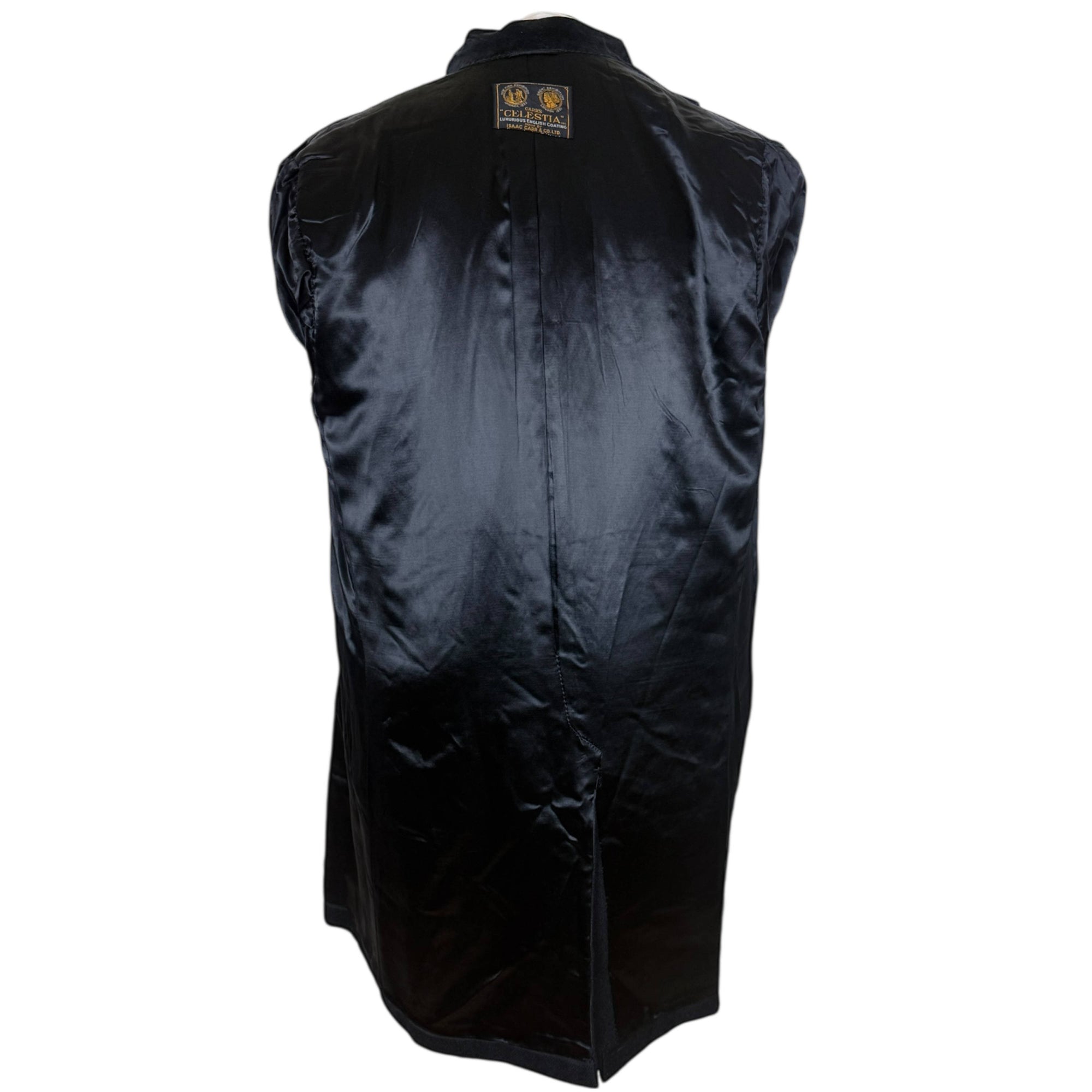 Vintage 1940s 50s Overcoat Chesterfield Style Wool Bouclé Sz 42