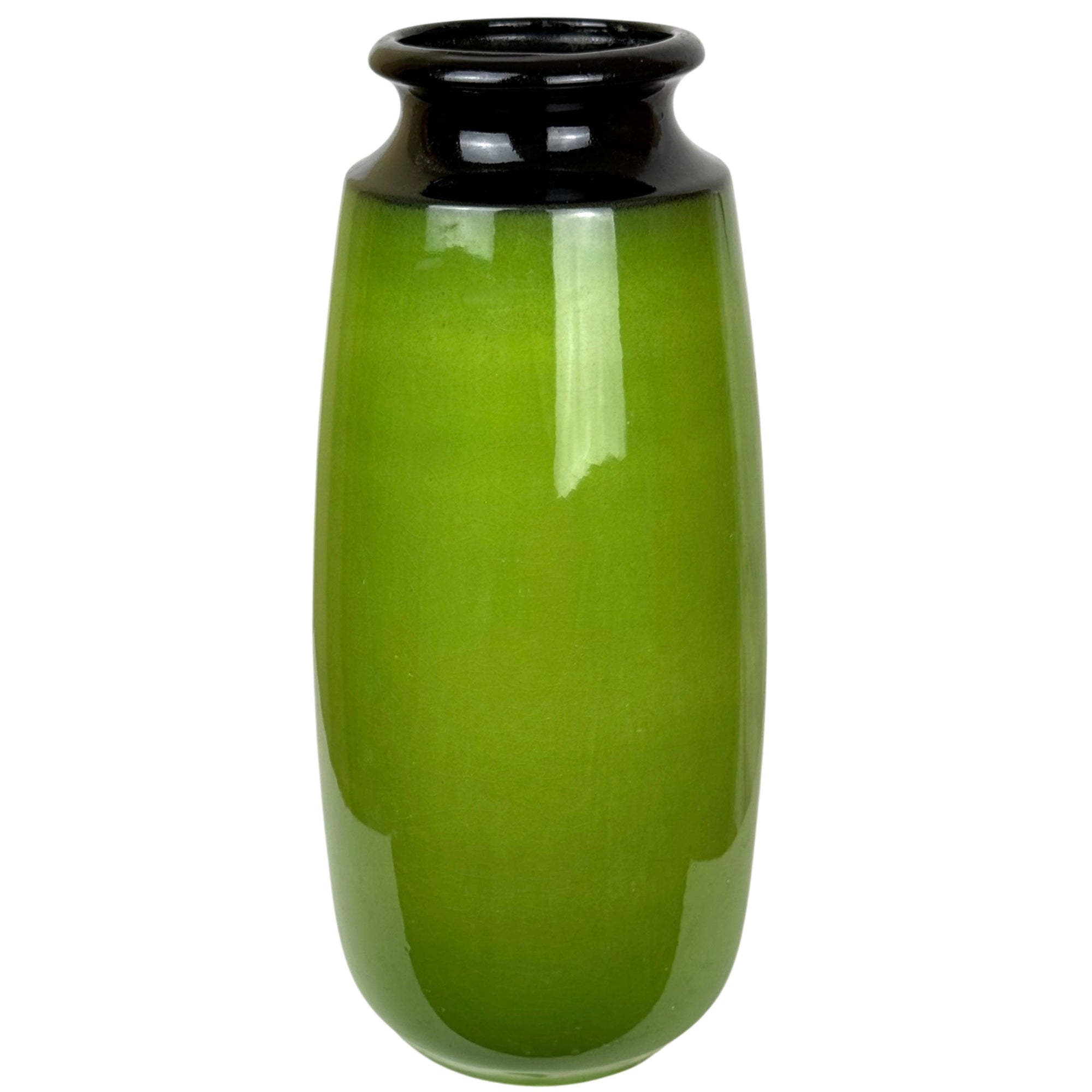 Vintage Jean Cartier Céramiques de Beauce Vase C-3054 Green and Black Glaze