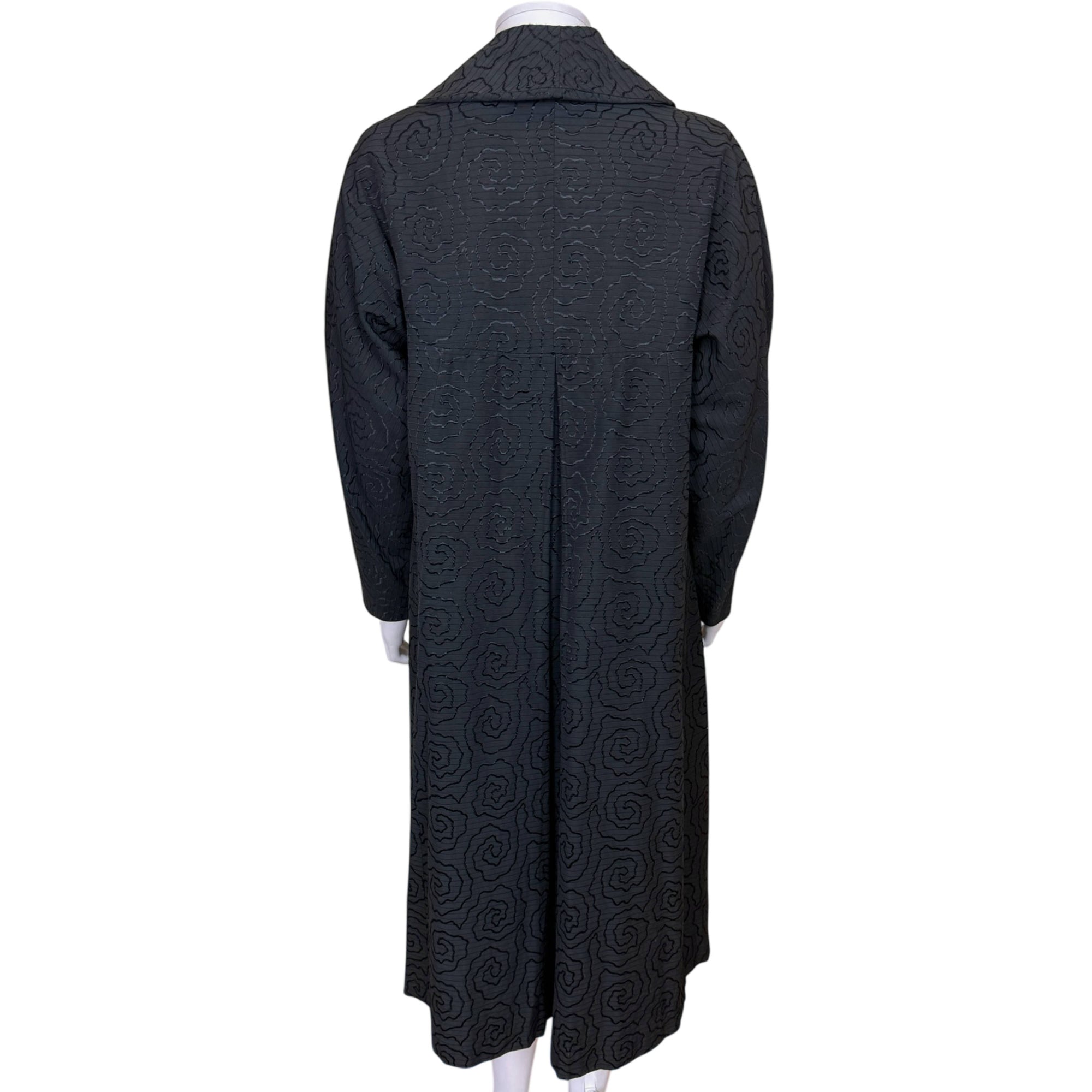 vintage early 50s swing coat back view