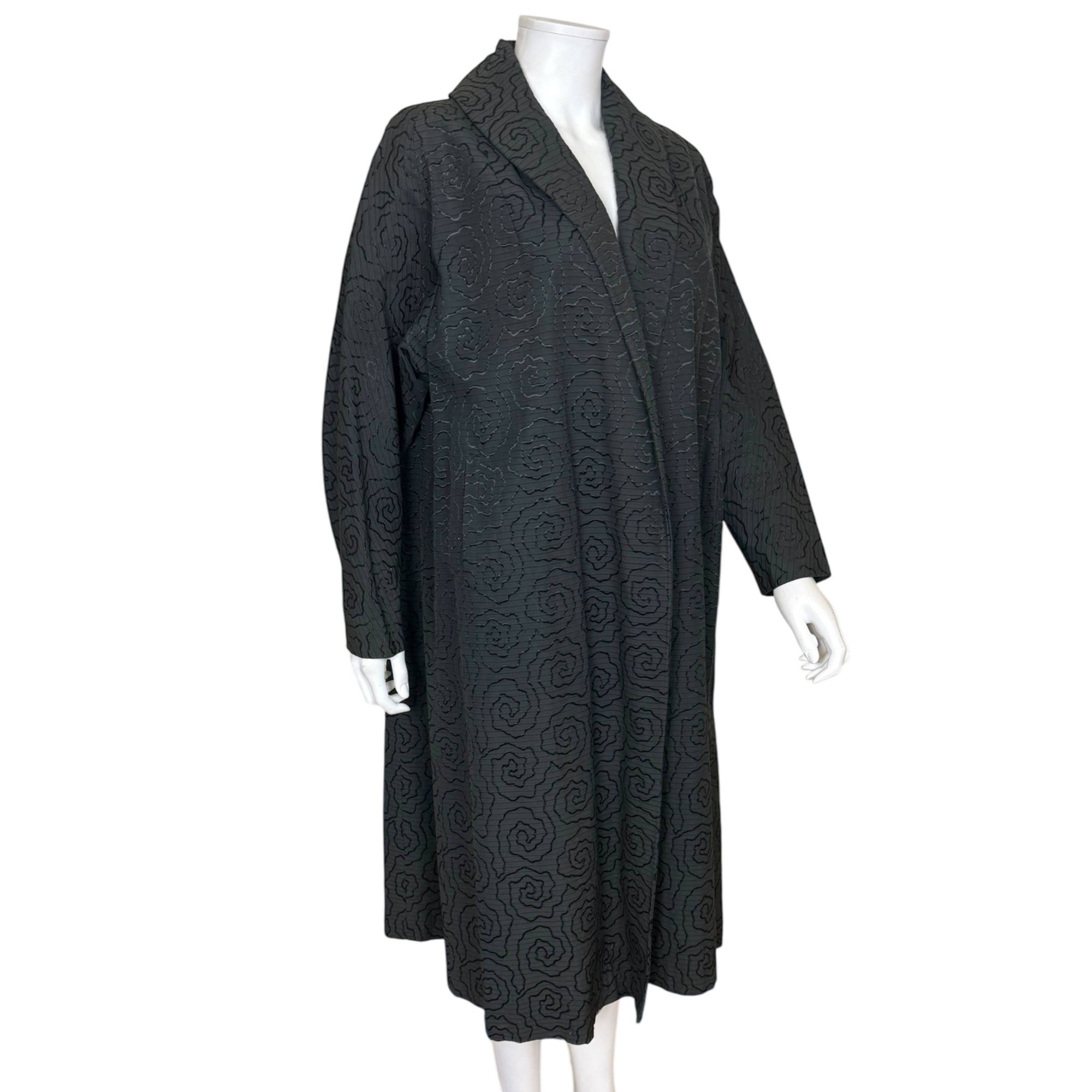 vintage 50s swing coat side view