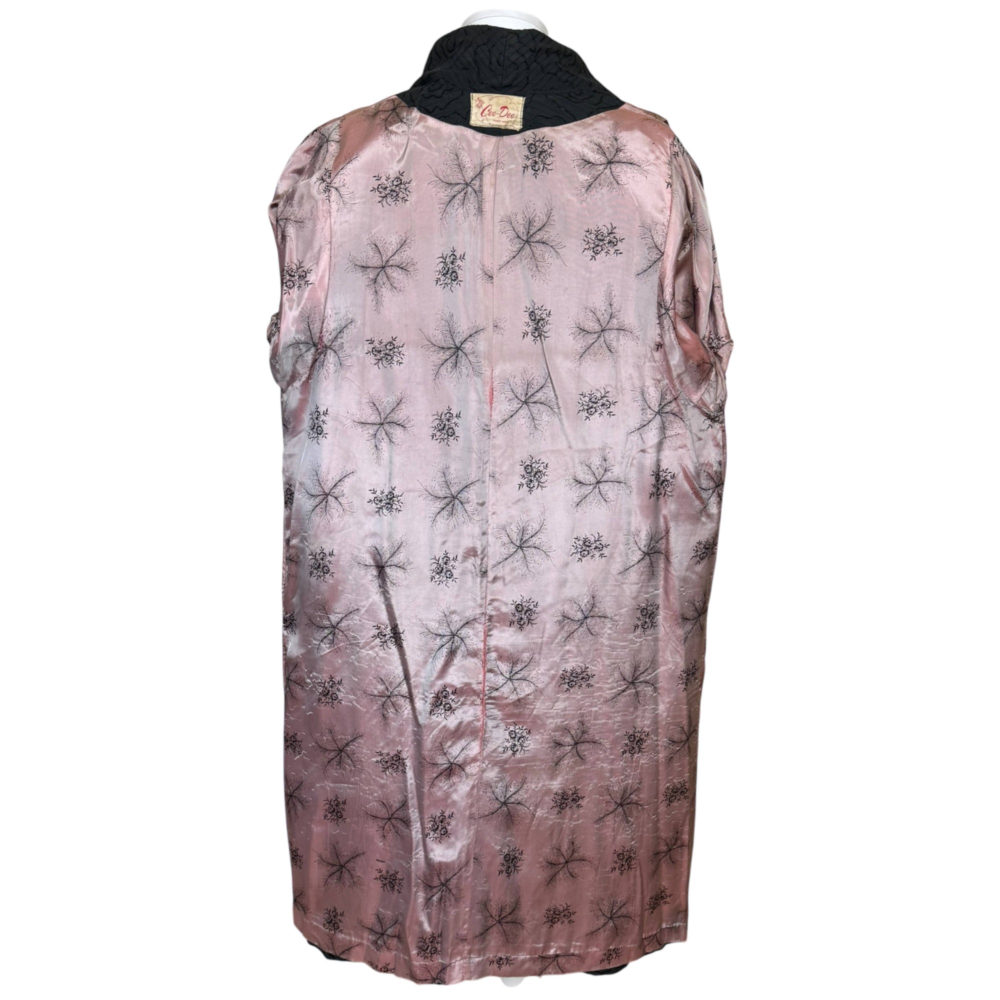 vintage 50s swing coat lining