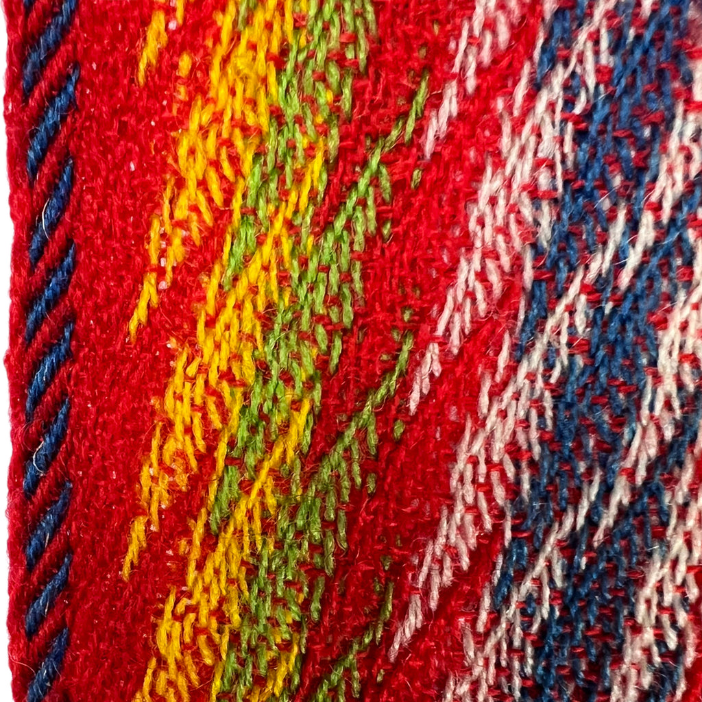 1920s Vintage Quebec Ceinture Fléchée French Canada Sash 12’