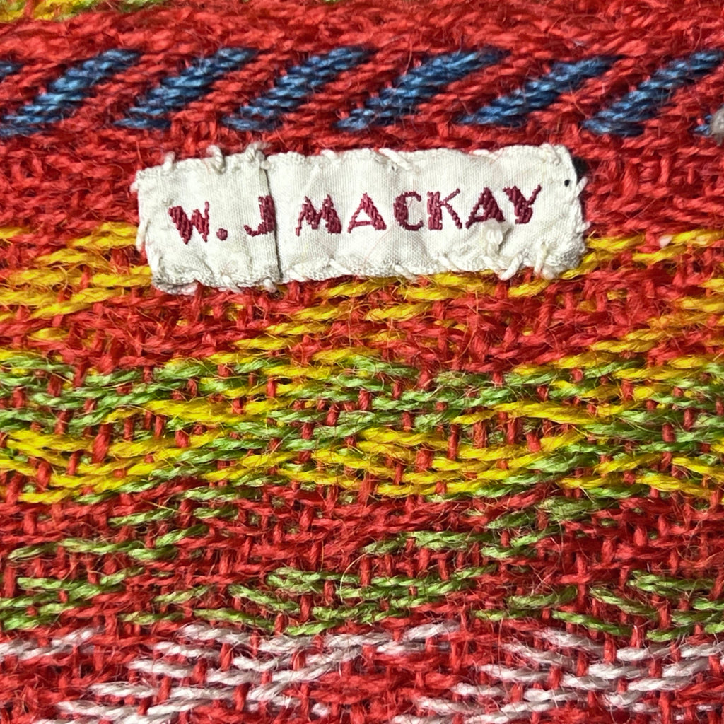 1920s Vintage Quebec Ceinture Fléchée French Canada Sash 12’