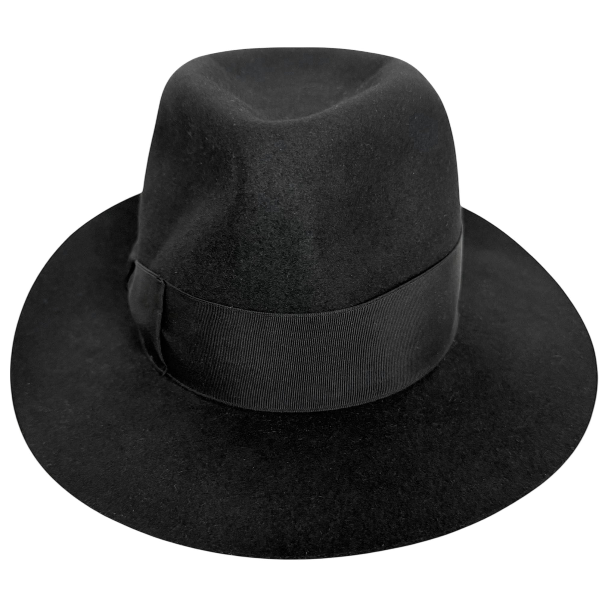 1980s Vintage Celine Paris Fur Felt Fedora Ladies Hat Size 7