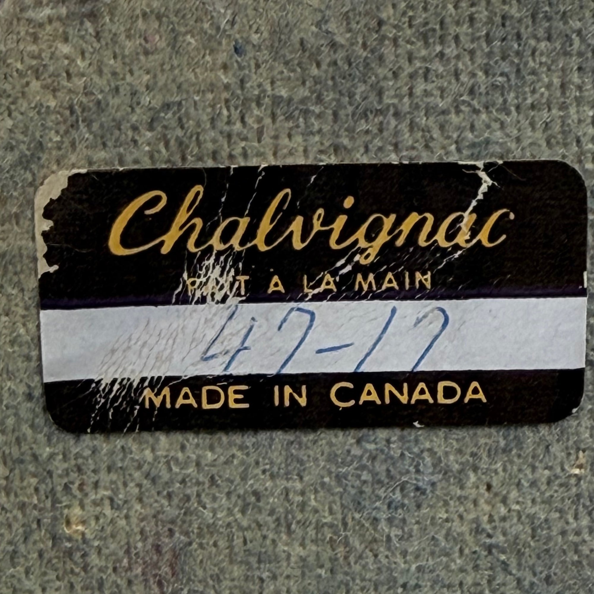 chalvignac pottery label