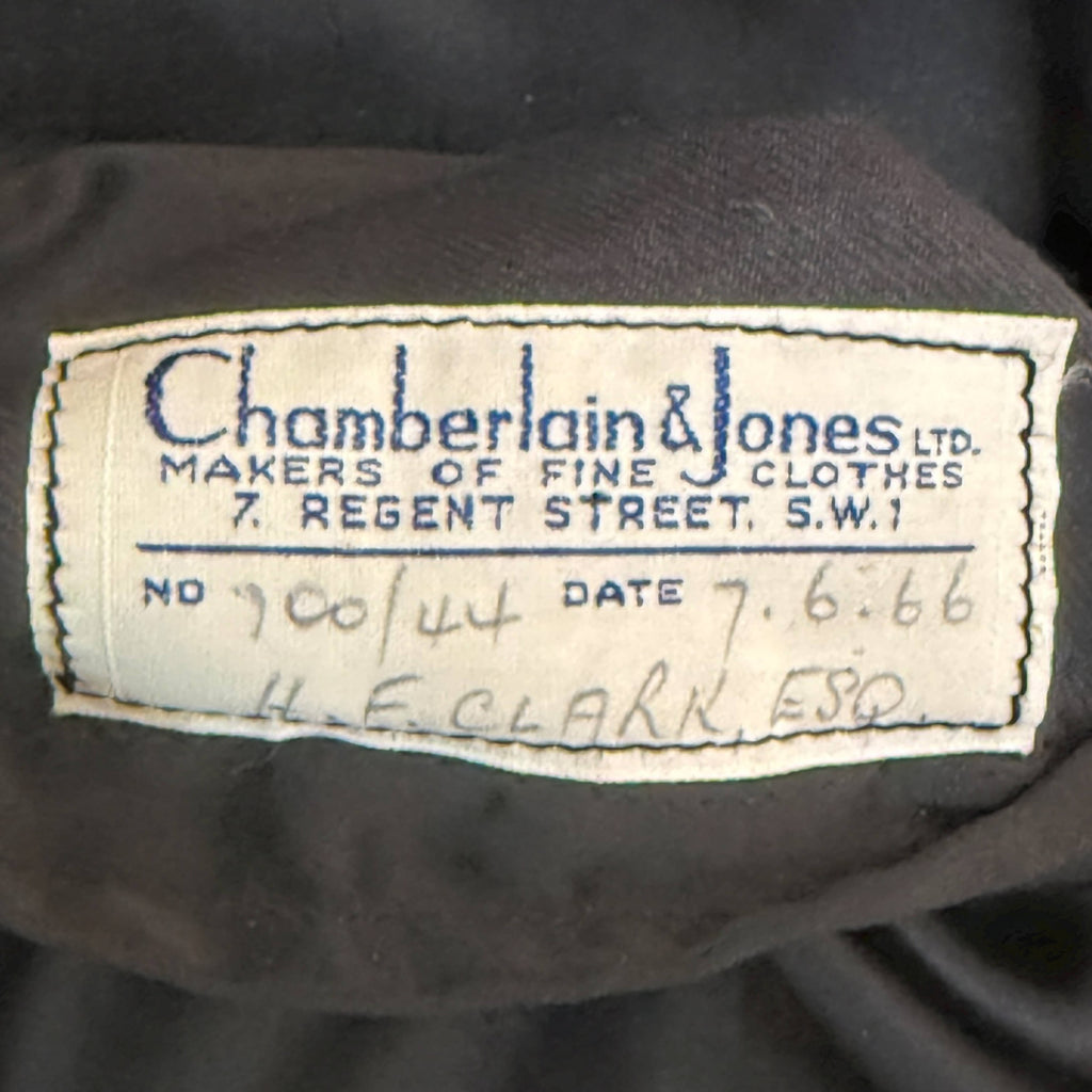 Vintage 1966 Tuxedo Jacket Chamberlain & Jones London Bespoke