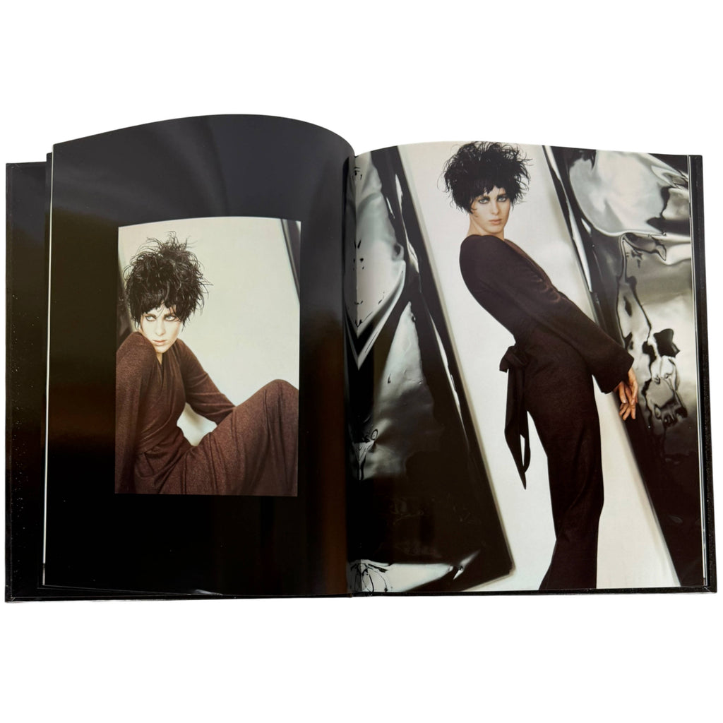 Chanel Boutique 1998 black fashion ensemble photographed by Karl Lagerfeld