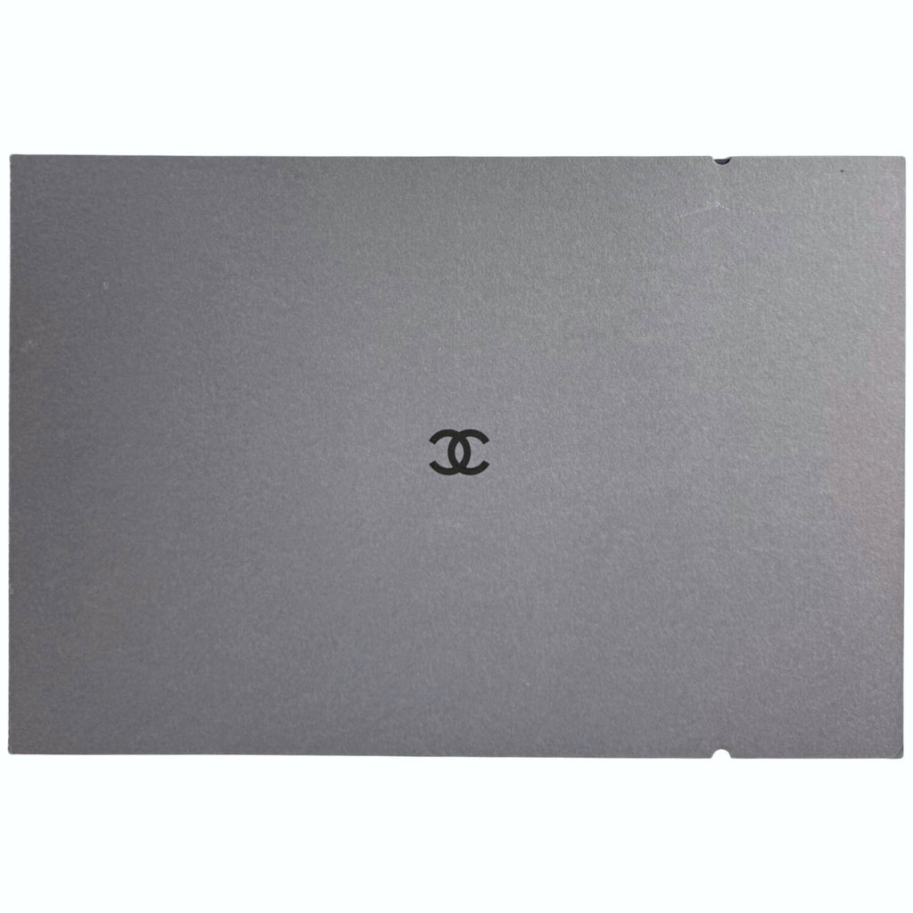 Vintage Chanel Storyboard 2001 grey presentation cover with CC logo
