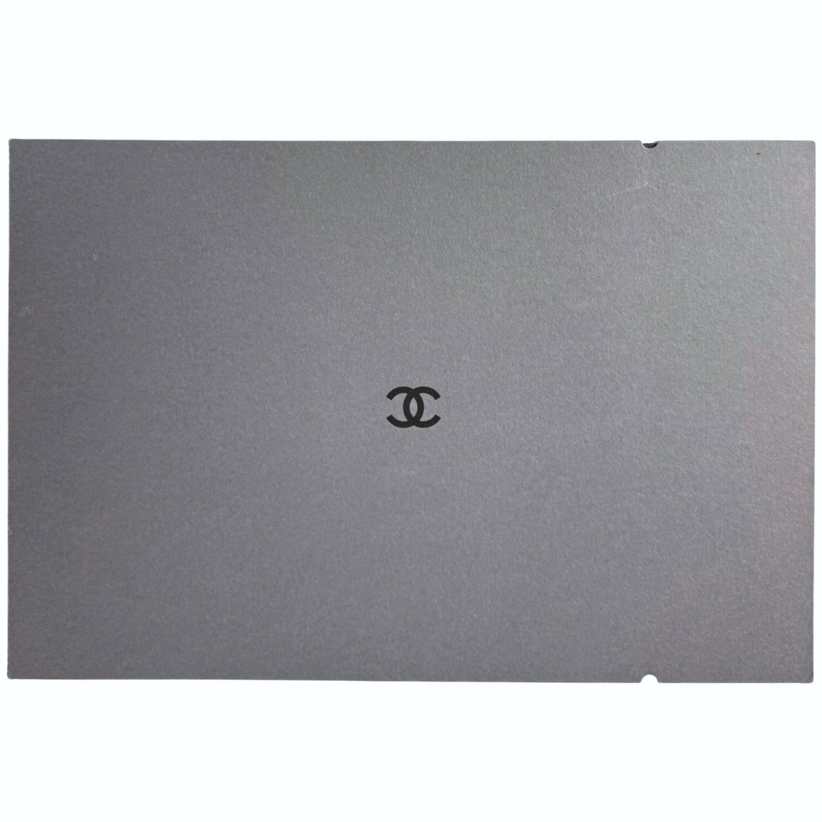 Vintage Chanel Storyboard 2001 grey presentation cover with CC logo