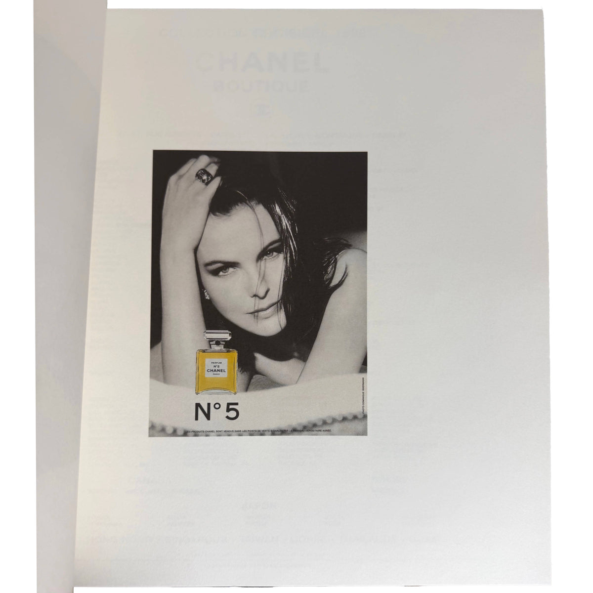 Chanel Croisière 1998 lookbook Chanel No. 5 advertisement
