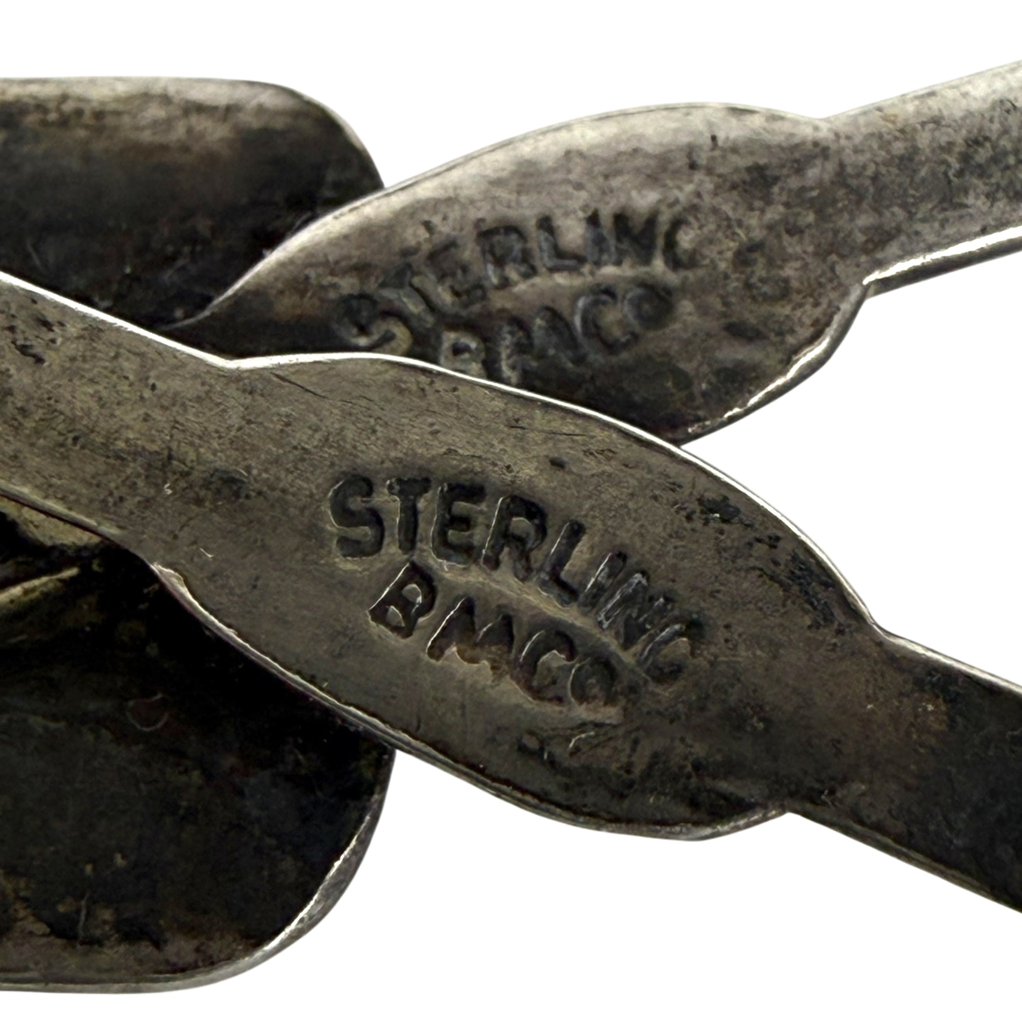 Reverse view showing STERLING BM CO hallmark