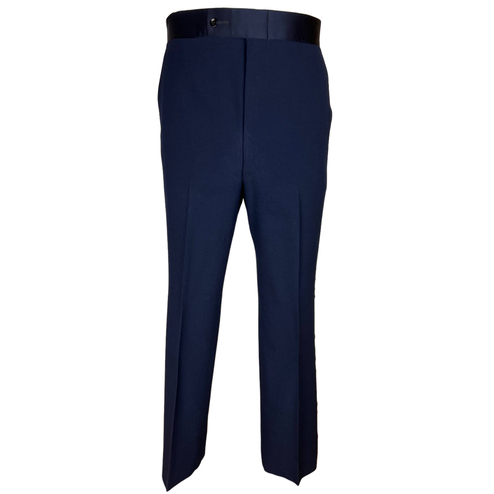 Vintage 1970s Blue Tuxedo Disco Era Dated 1976 Sz M L