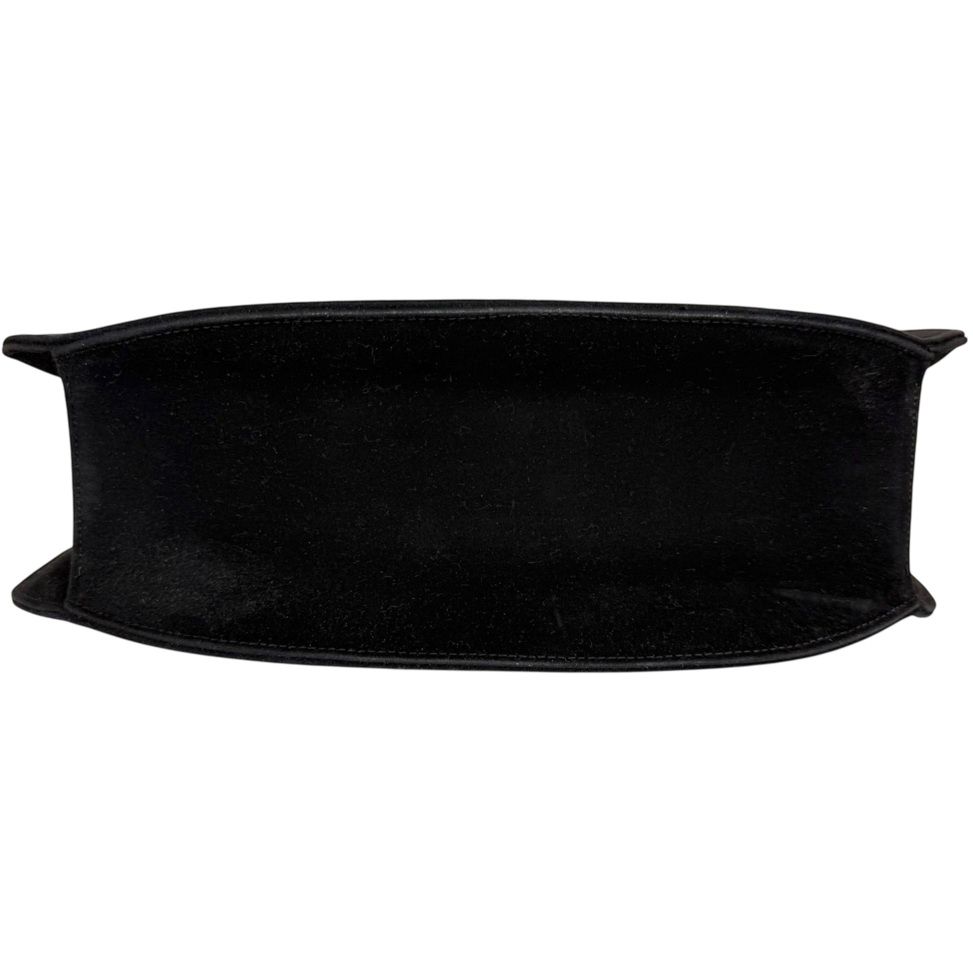 Vintage 1950s Handbag Suede-Finish w Gilt Floral Clasp Charmaine Montreal