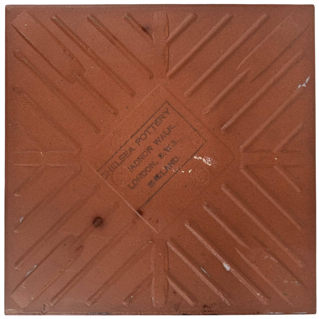 backside of tile by chelsea pottery