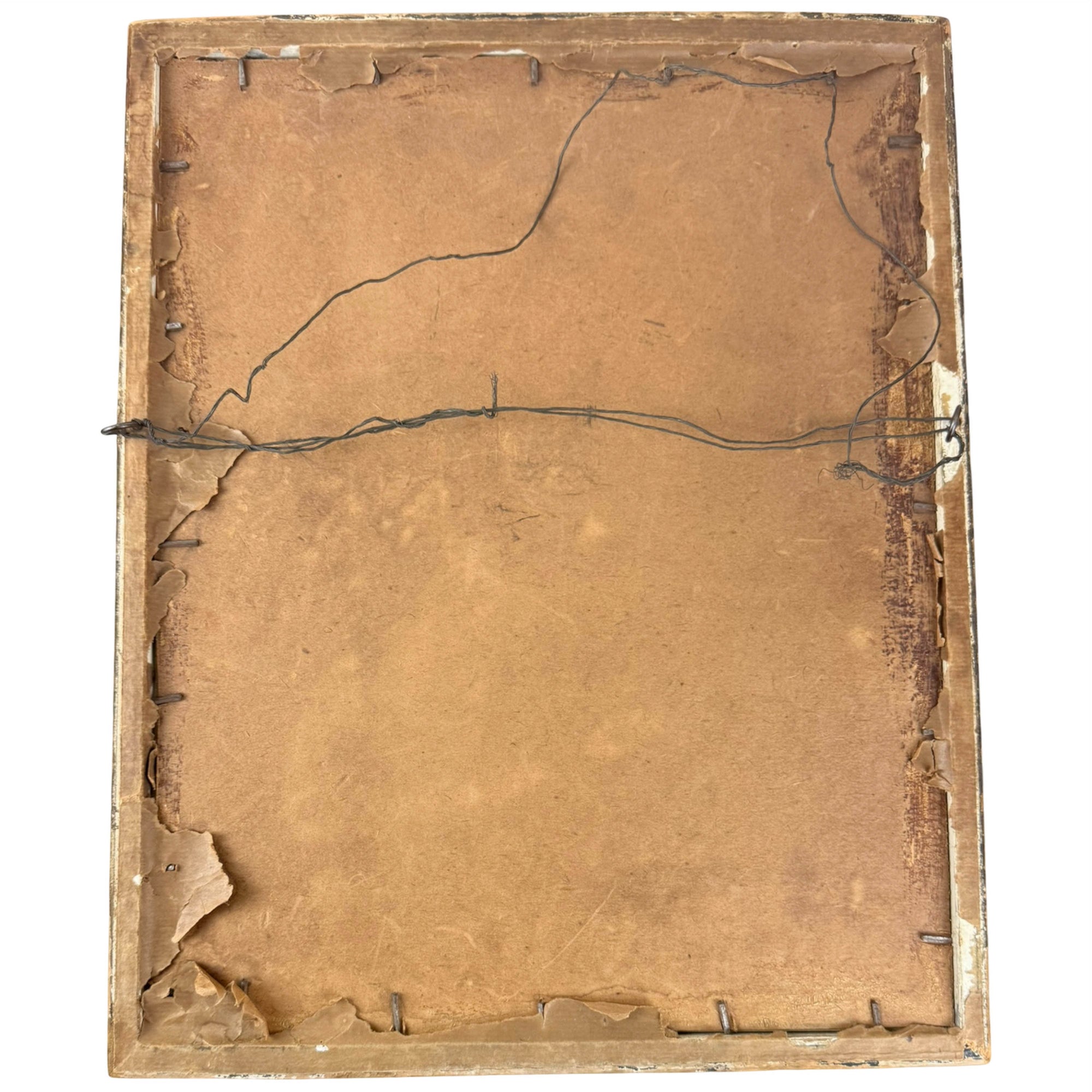 Original paper backing and hanging wire on framed Cherry Ripe photograph