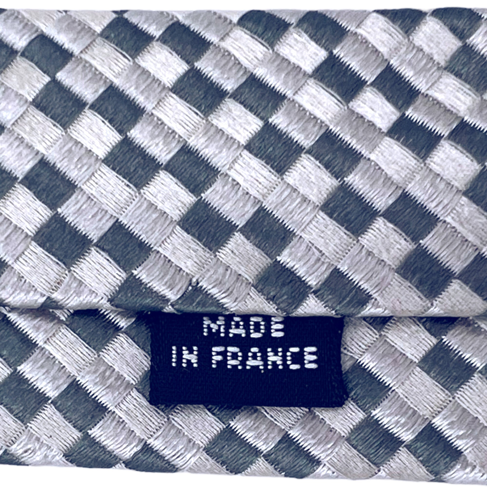 Charvet Tie Mens Silk Necktie Place Vendome Grey Checks